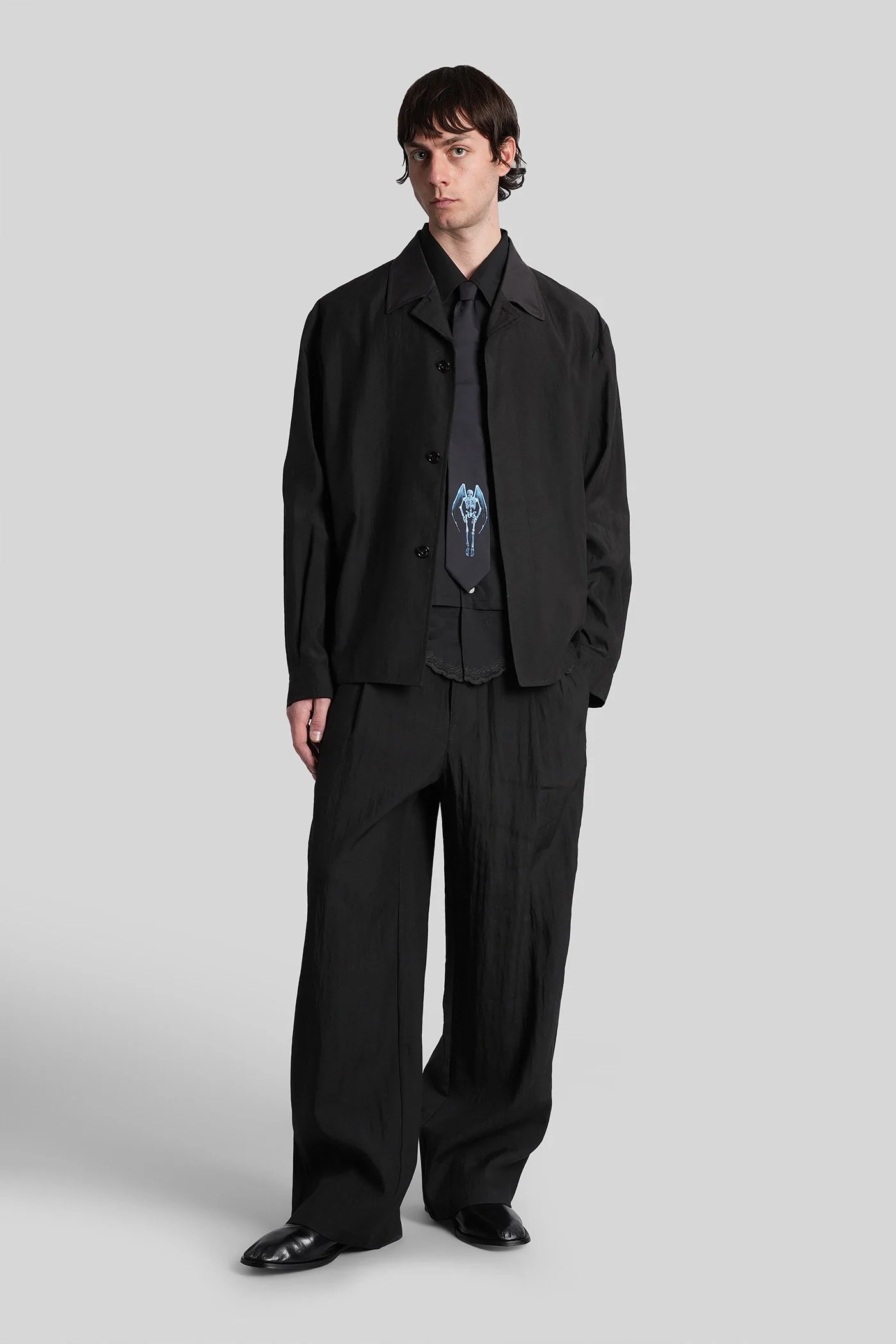 Leisure trouser Pants in black linen - Image 2