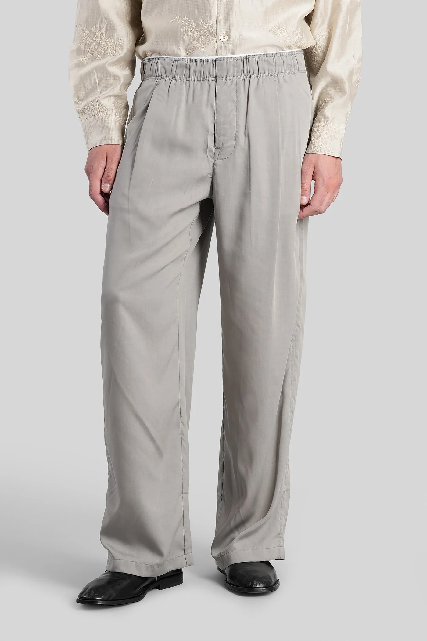 Leisure trouser Pants in grey viscose