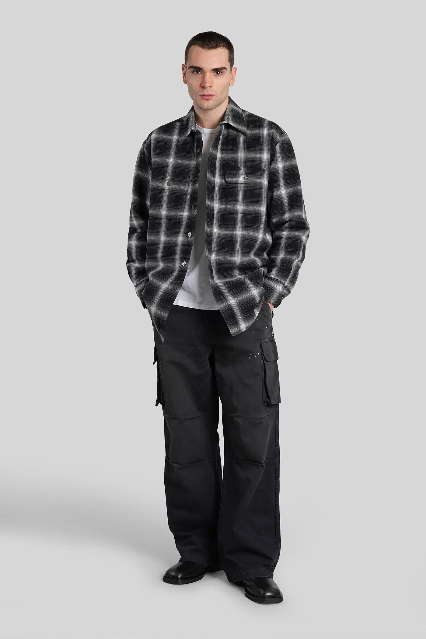 Moss shirt Casual jacket in black cotton - Image 2