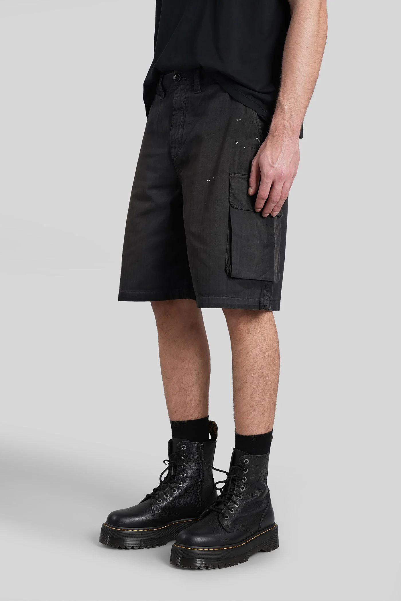 Mount short Shorts in black cotton - Image 4