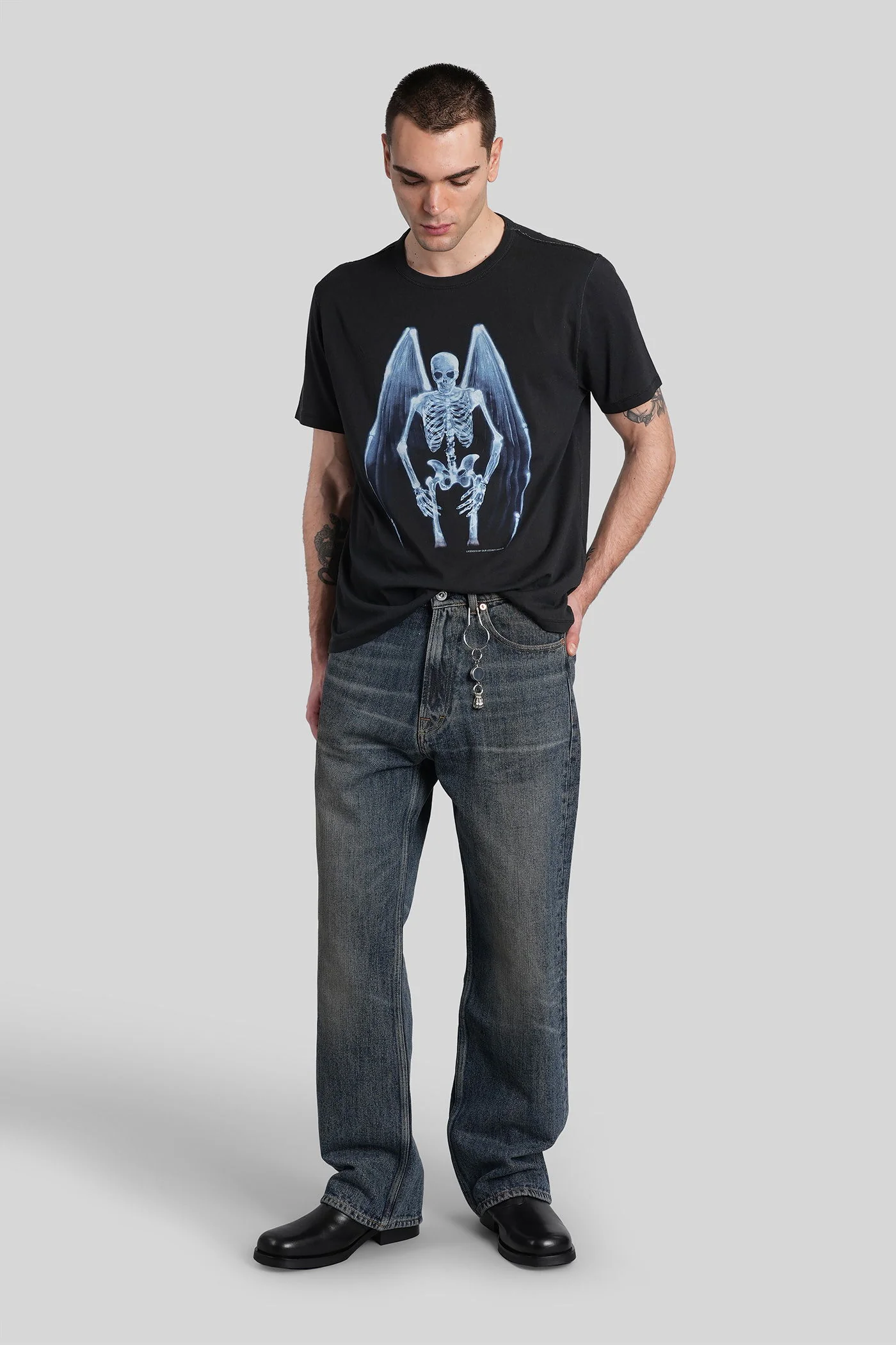 New box t-shirt T-Shirt in black cotton - Image 2