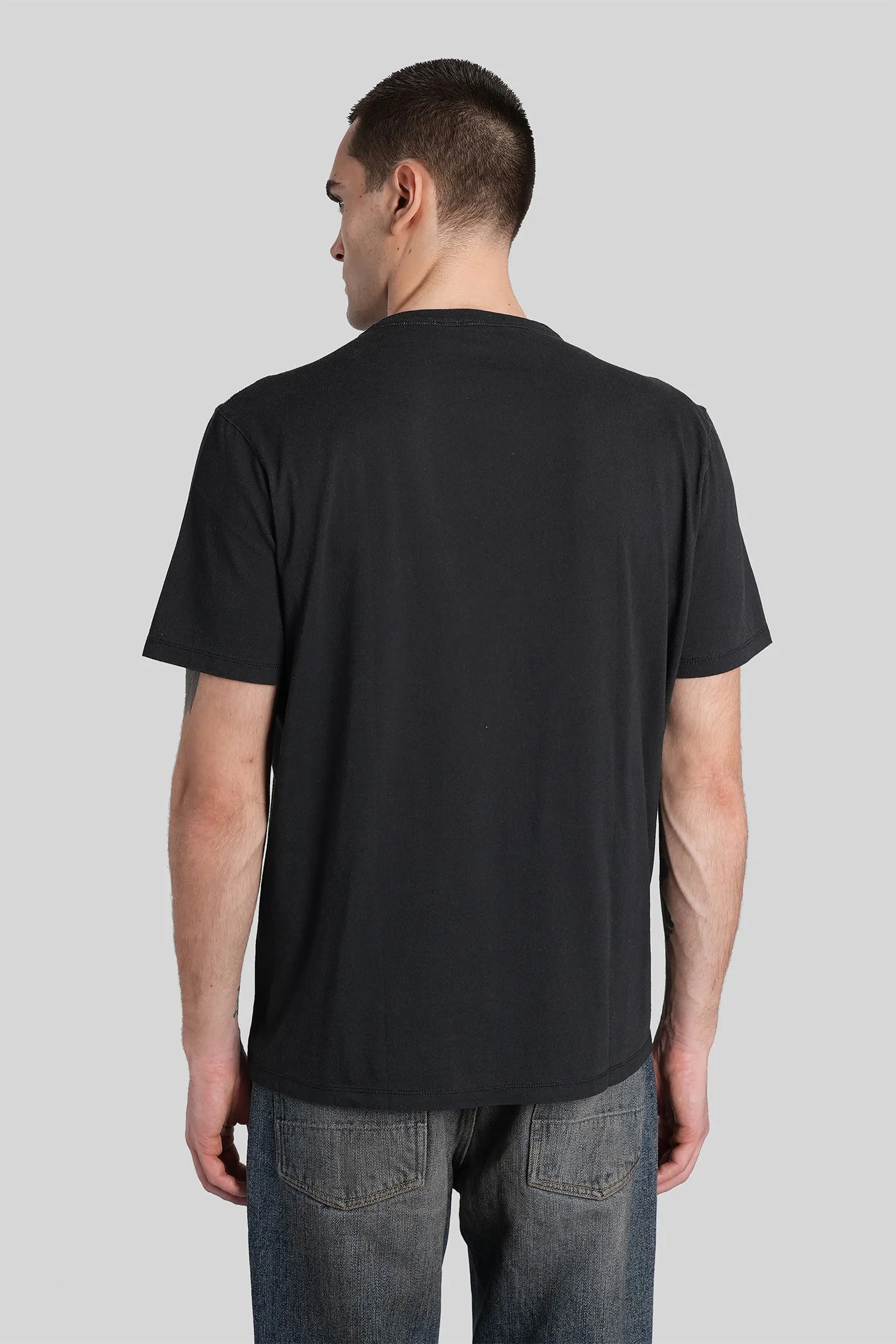 New box t-shirt T-Shirt in black cotton - Image 3