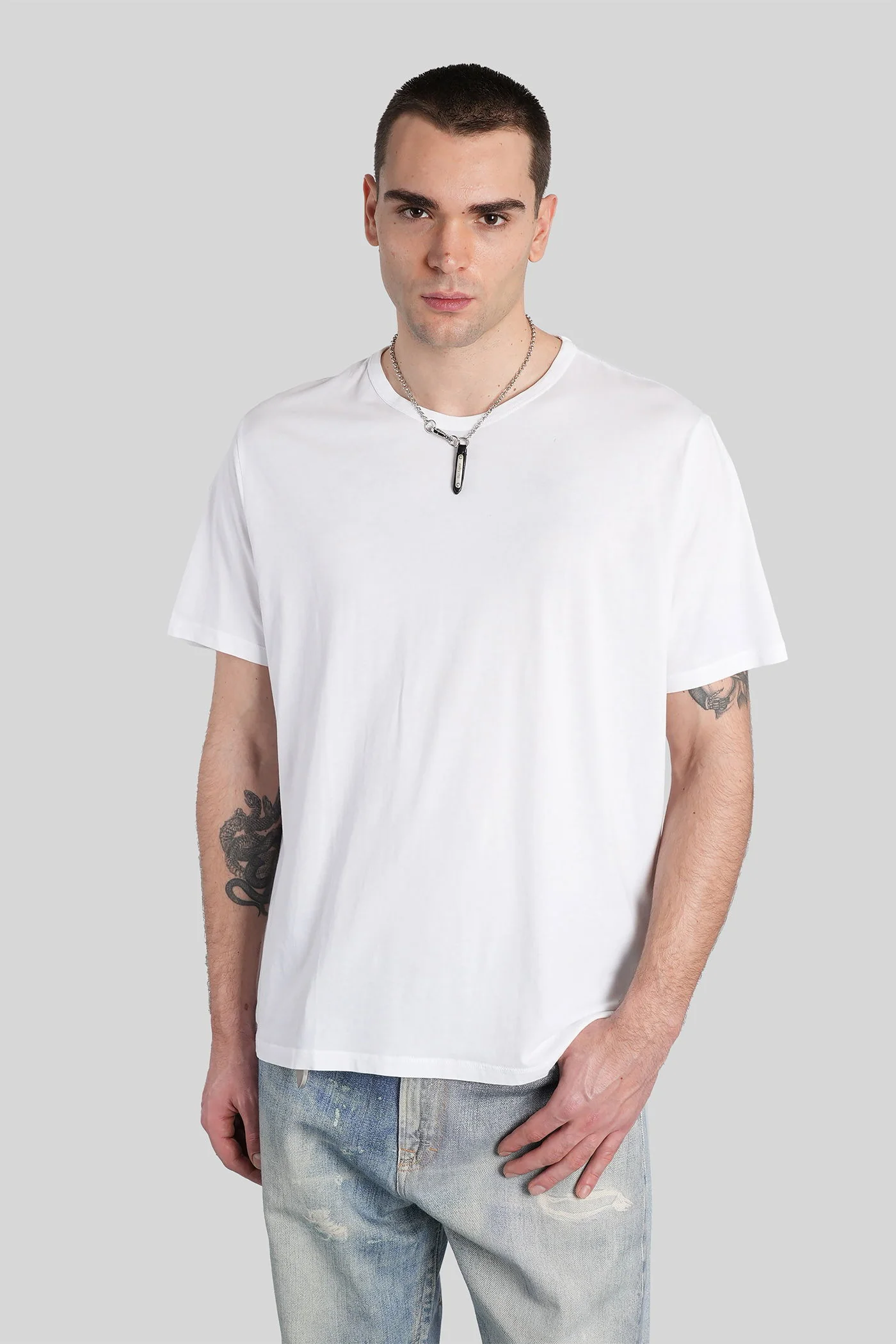 New box t-shirt T-Shirt in white cotton