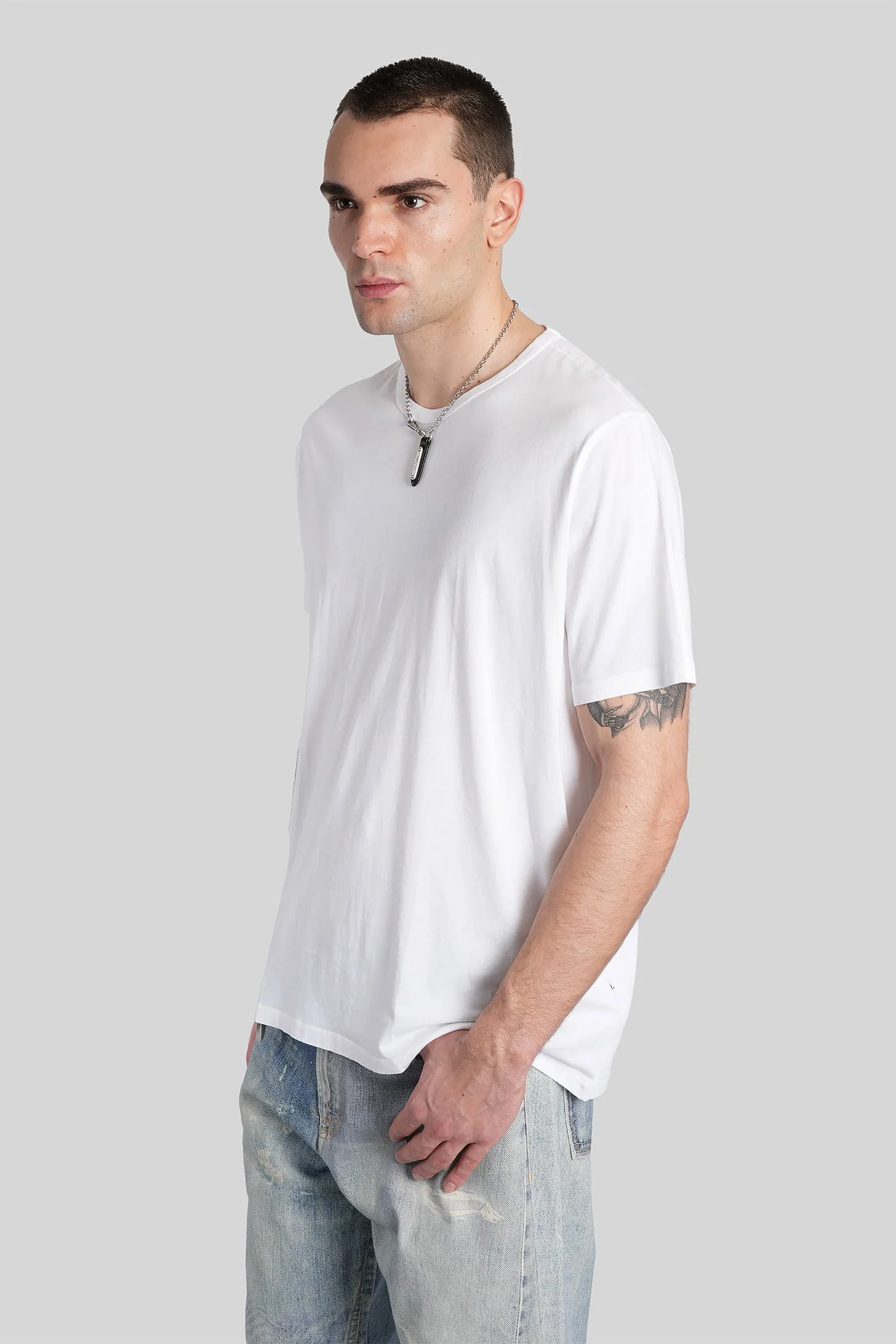 New box t-shirt T-Shirt in white cotton - Image 4