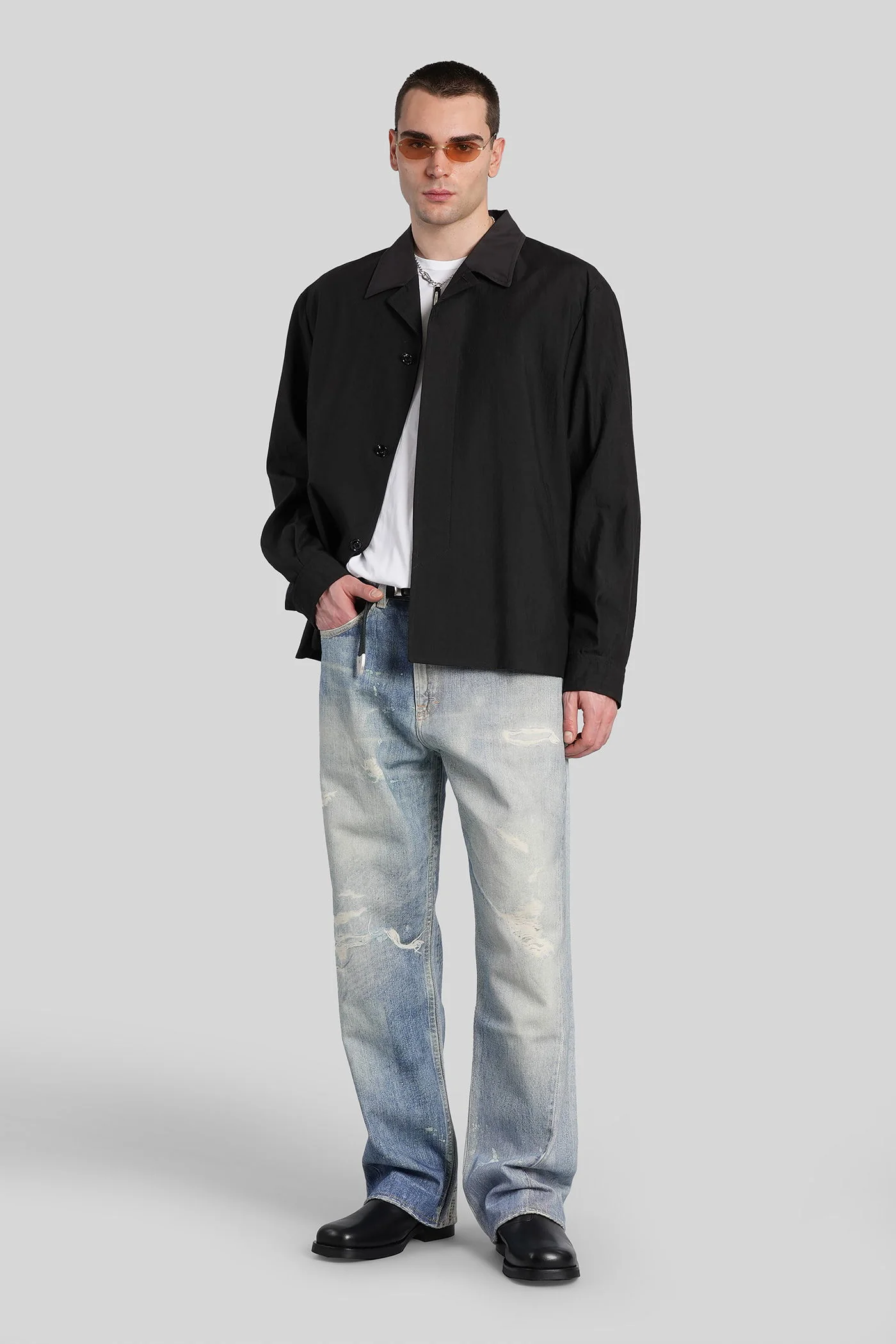 Pack blazer Casual jacket in black linen - Image 2