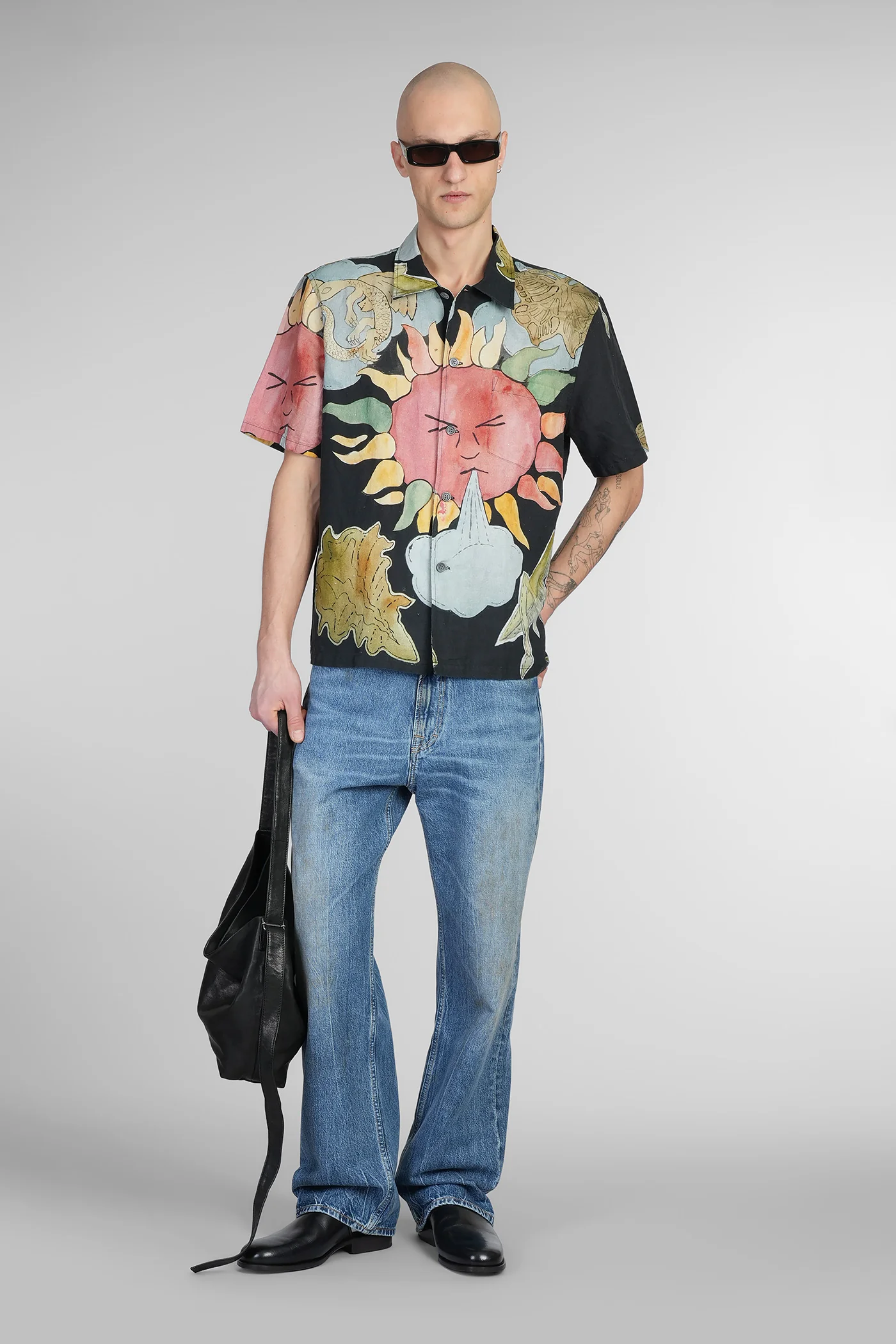 Shirt in multicolor linen - Image 2