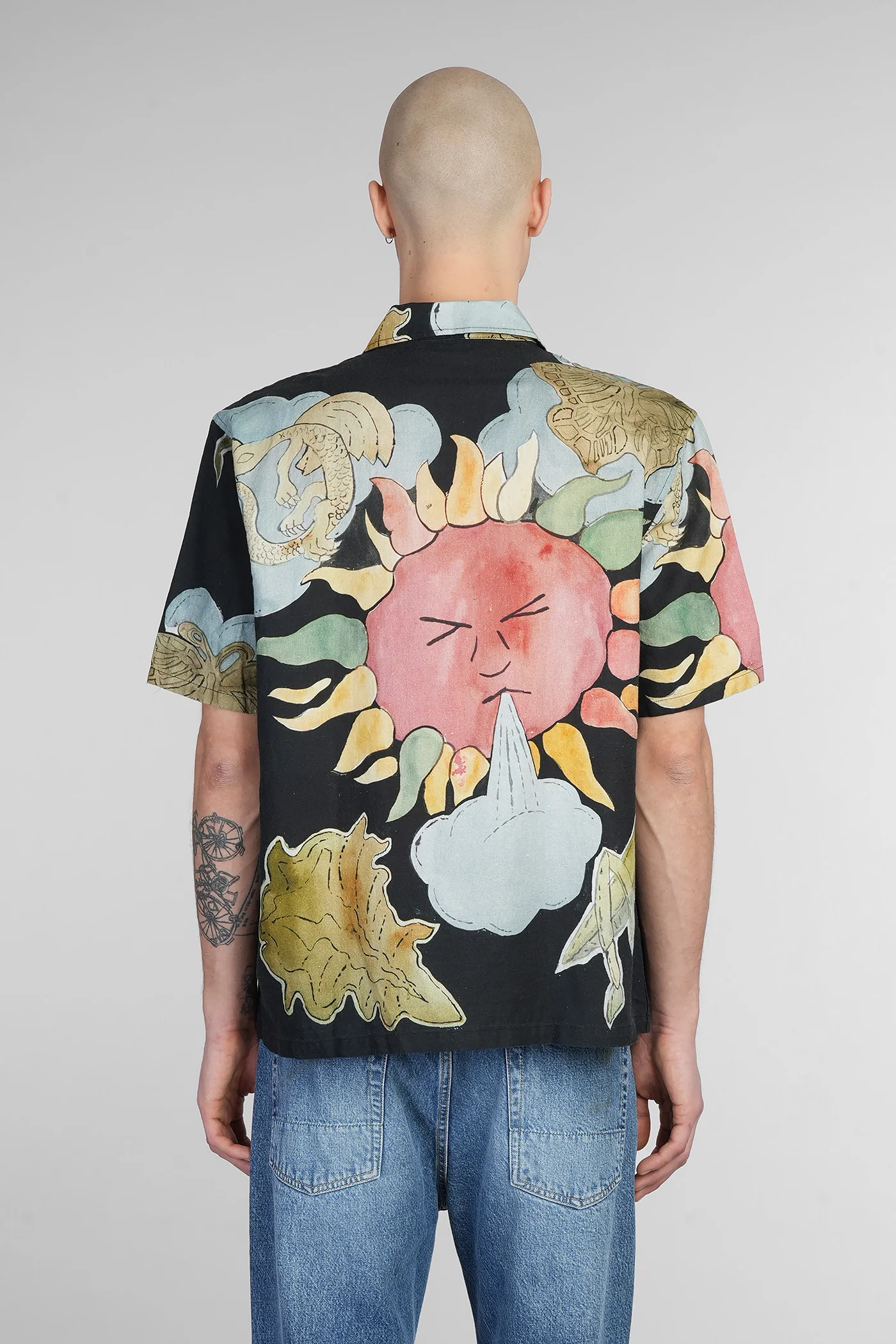 Shirt in multicolor linen - Image 3