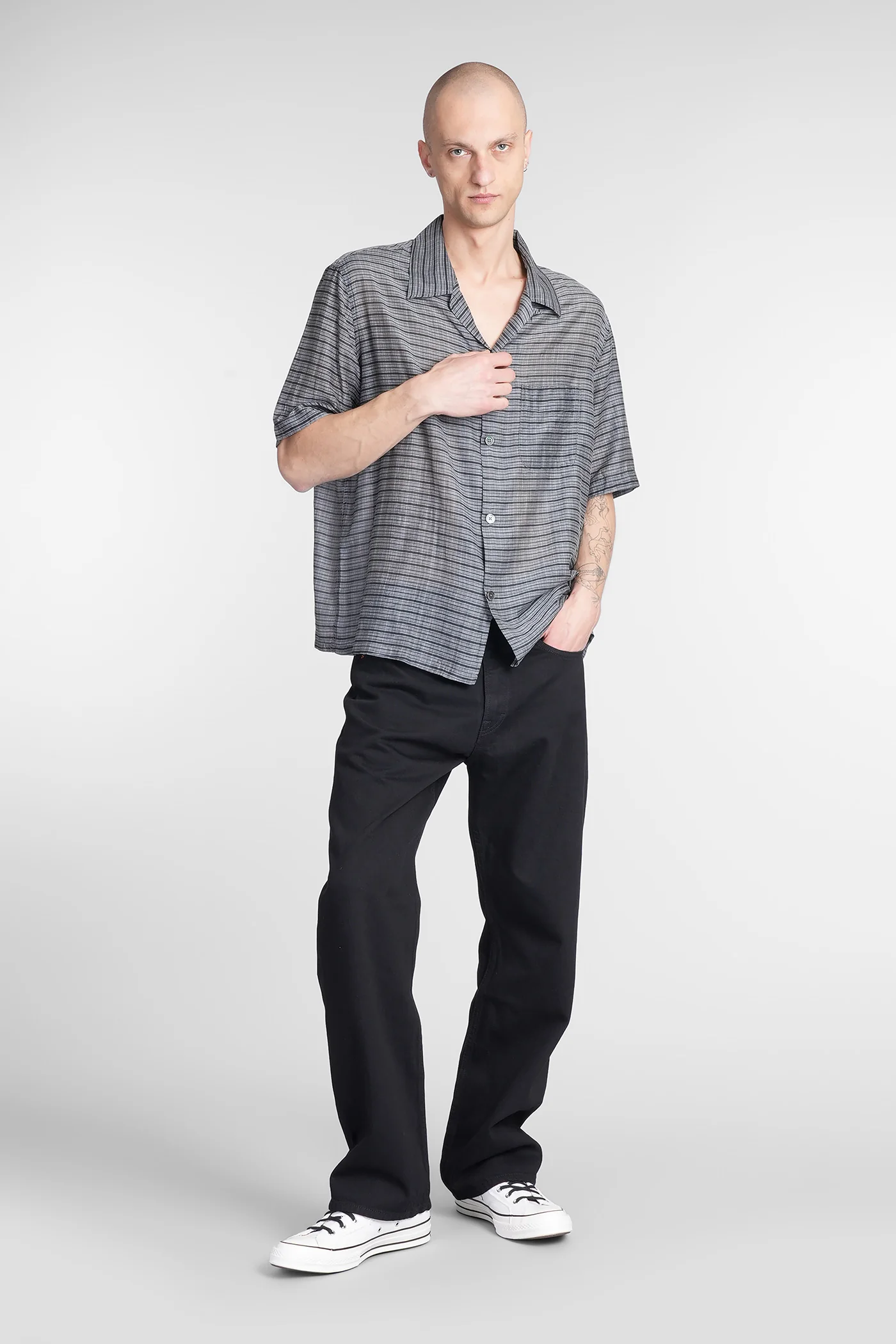 Third cut Jeans in black cotton - Image 2
