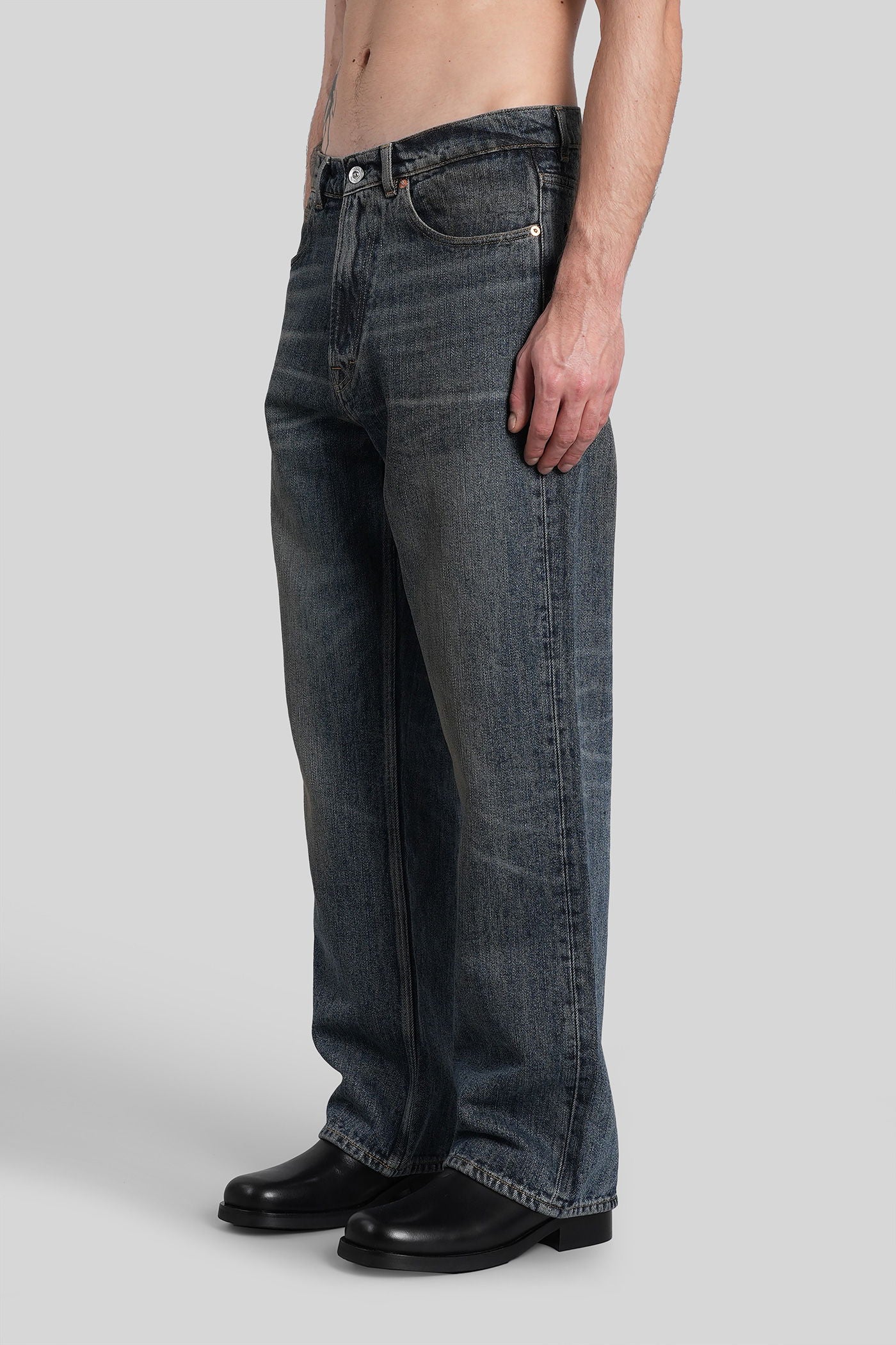 Third cut Jeans in blue cotton - Image 4