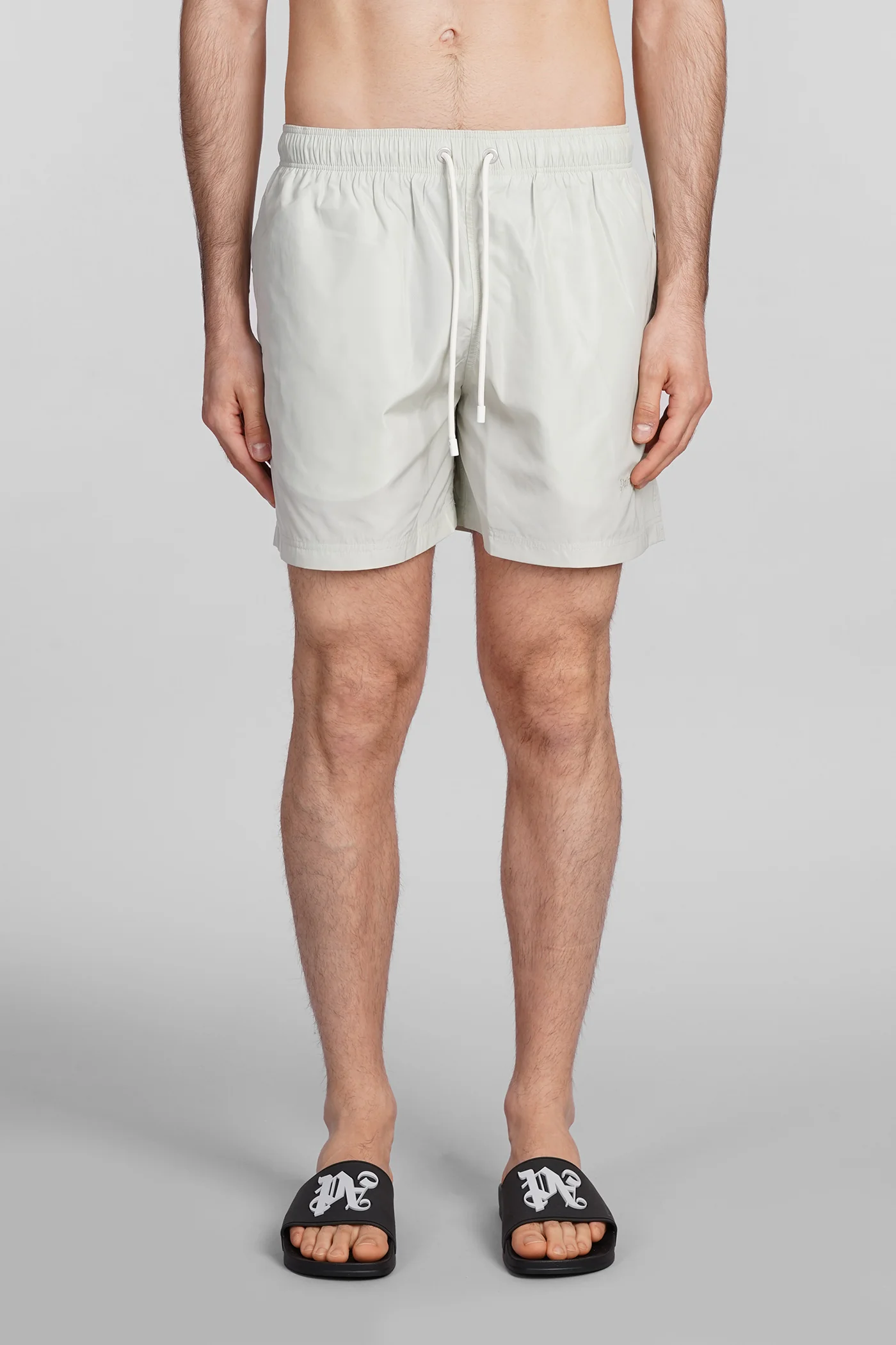 Beachwear in green polyester