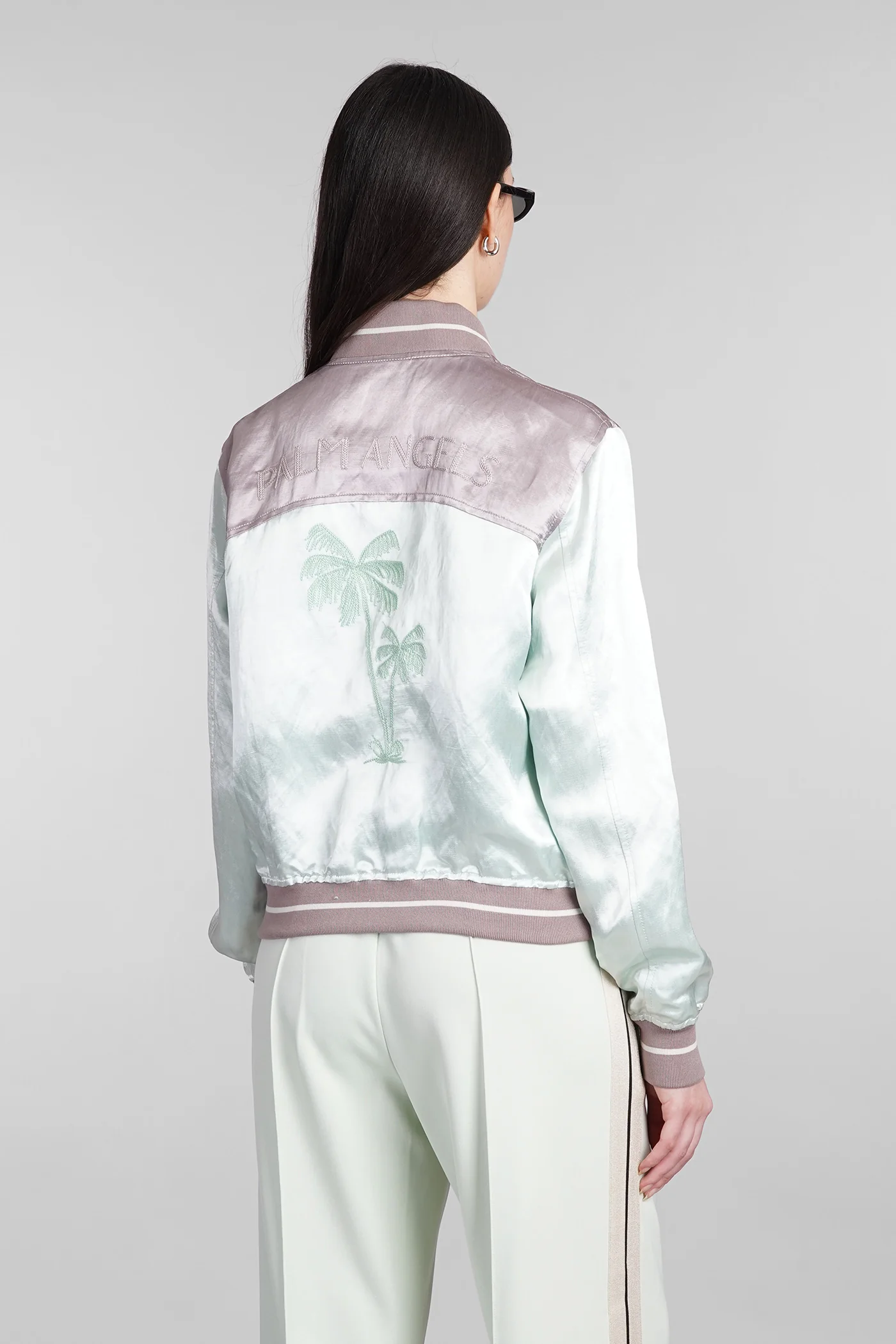 Bomber Jacket in green linen - Image 3