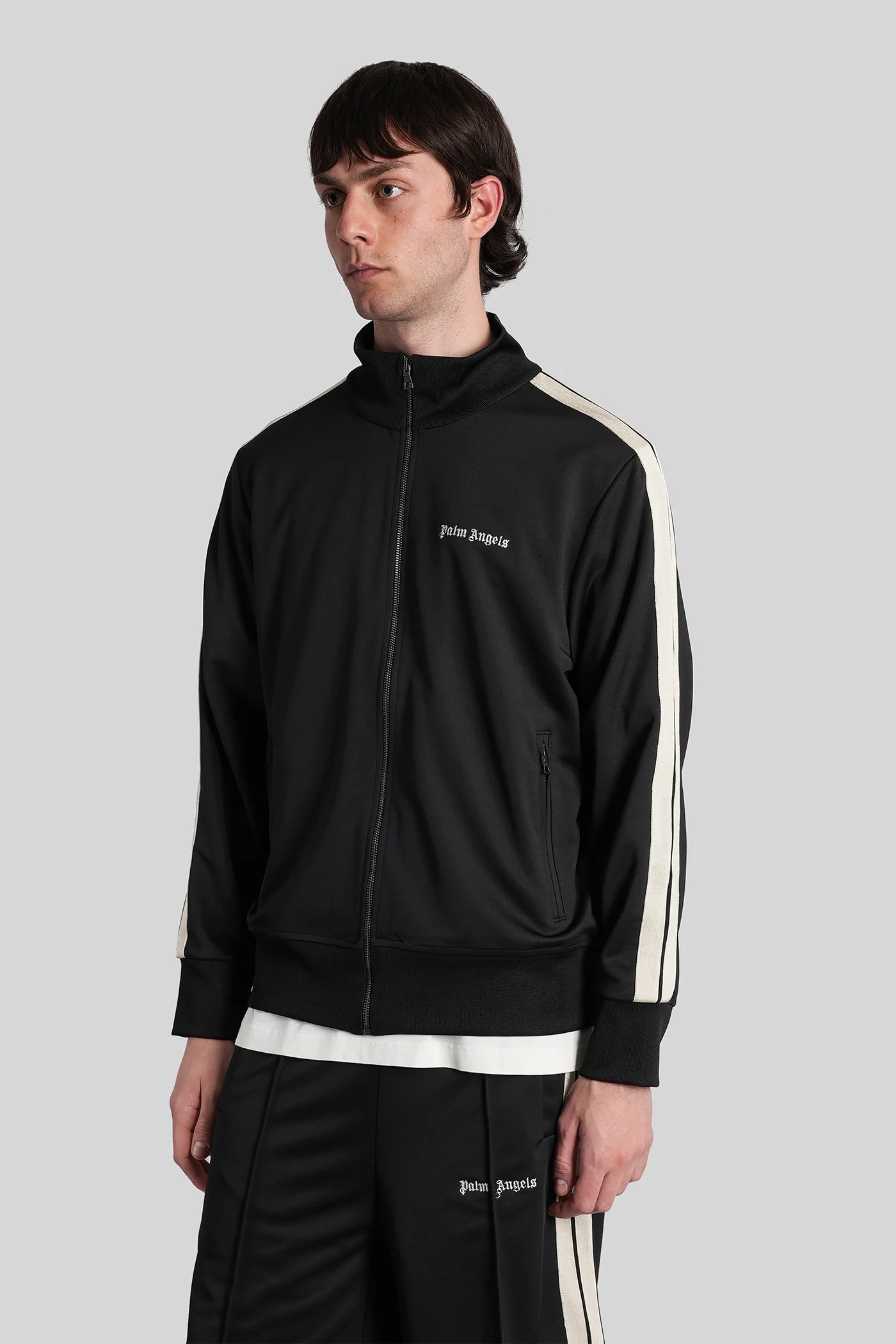 Casual jacket in black polyester - Image 4