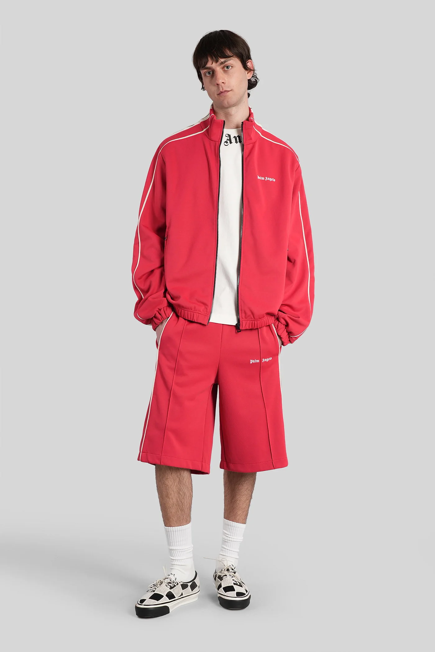 Casual jacket in red polyester - Image 2