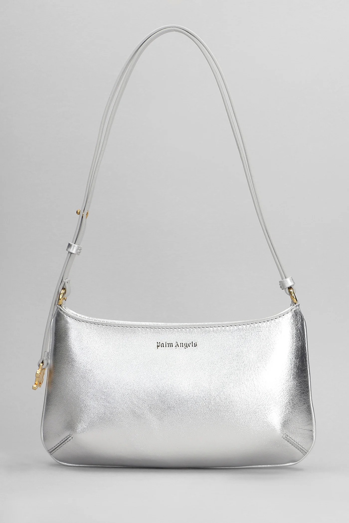 Giorgina metallic Shoulder bag in silver leather