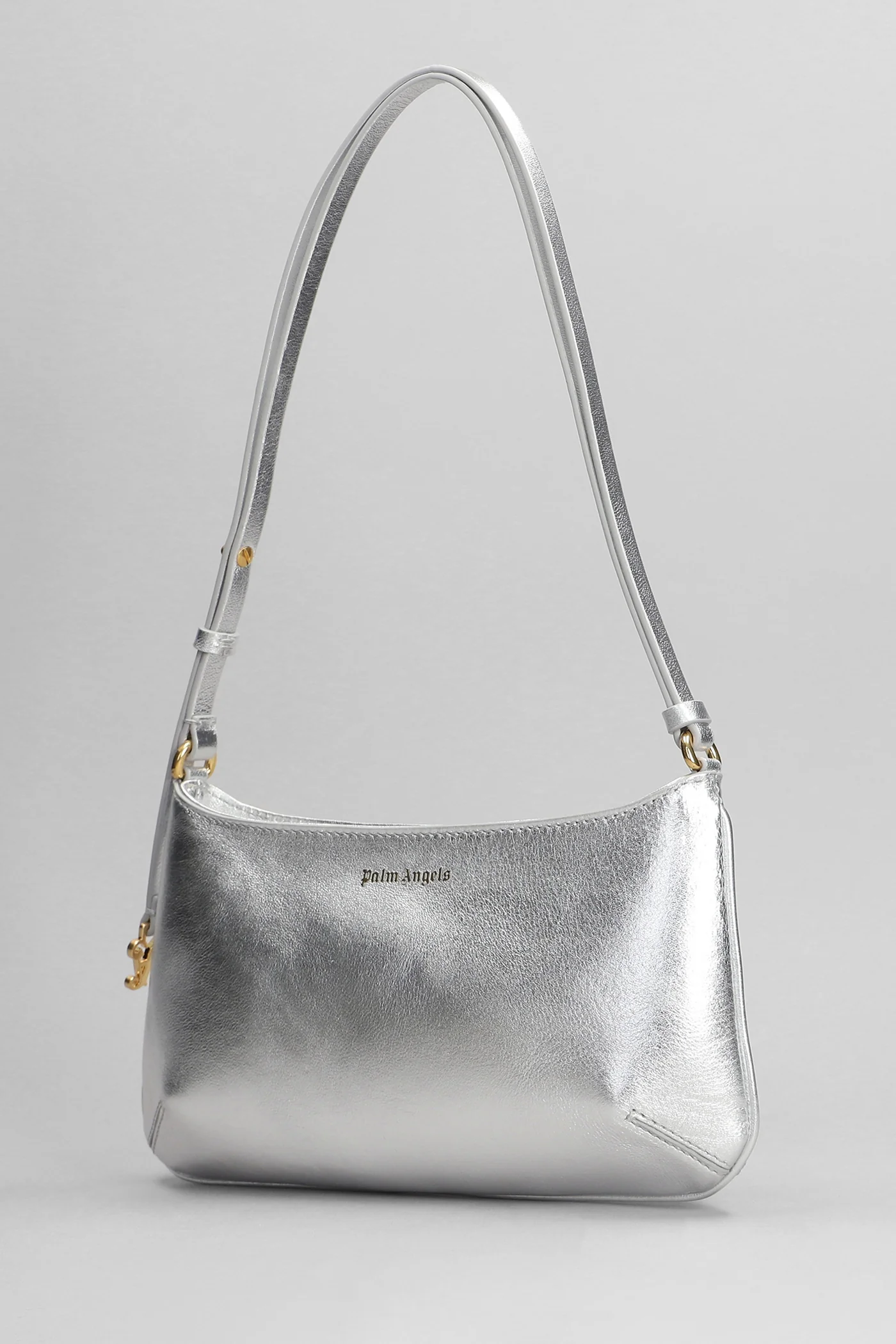 Giorgina metallic Shoulder bag in silver leather - Image 2