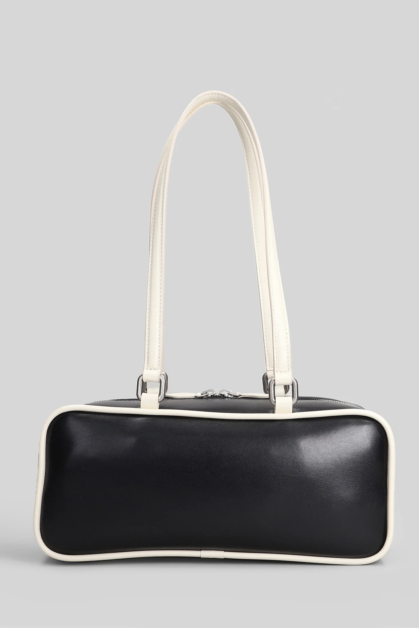 Hand bag in black polyester - Image 3