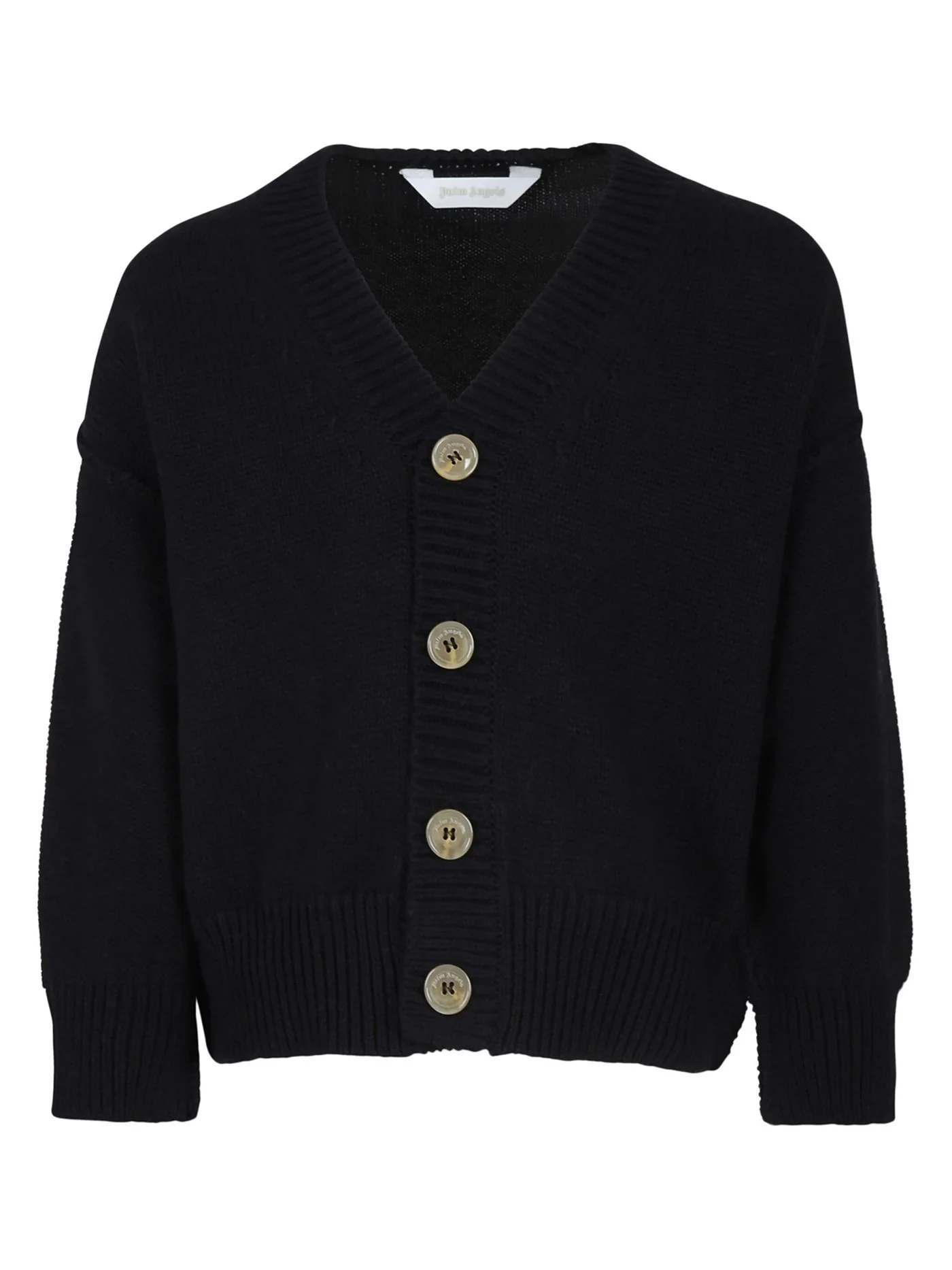 Cardigan in black wool