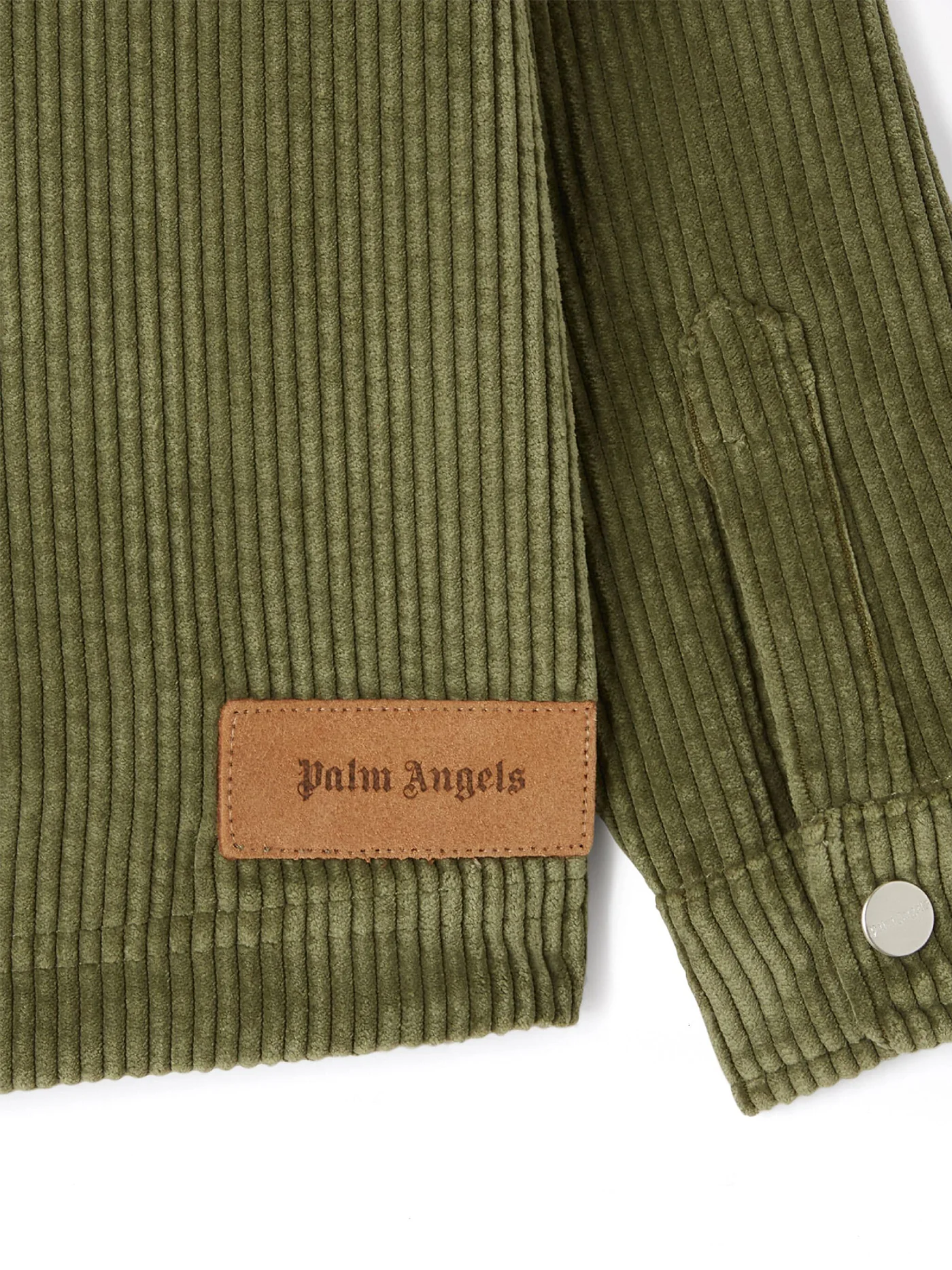 Casual jacket in green polyester - Image 3