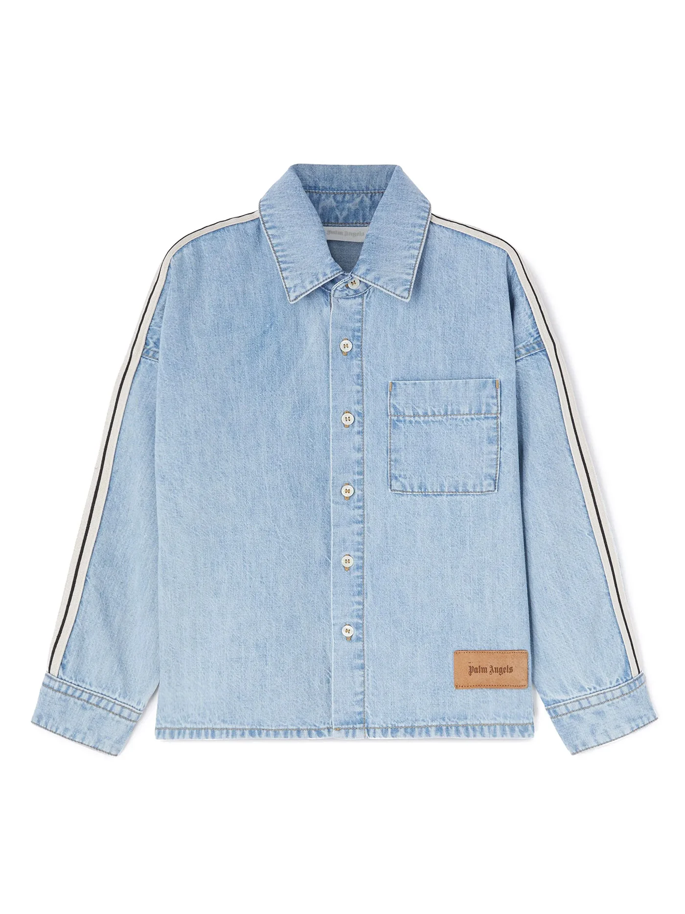 Shirt in blue cotton