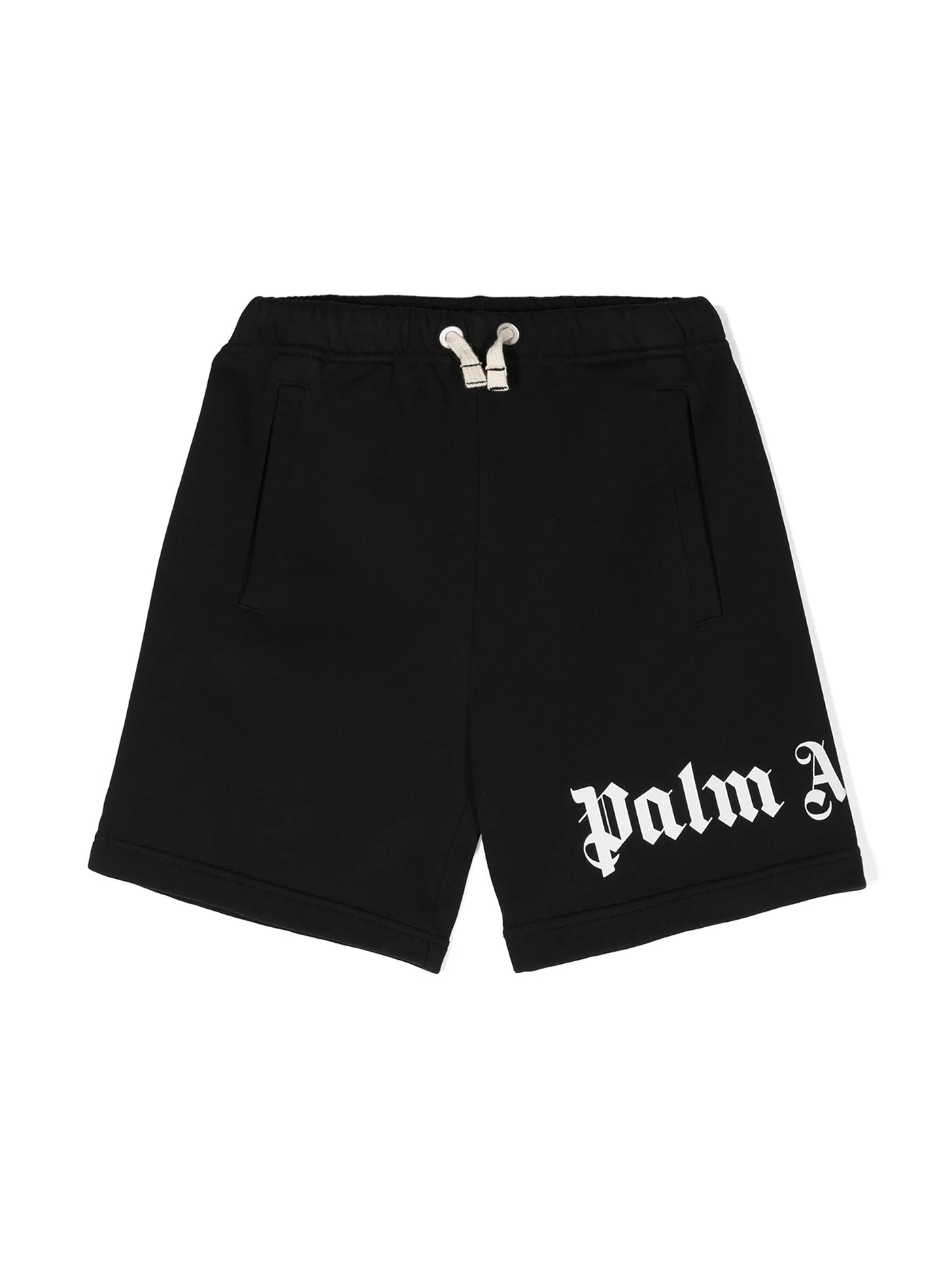 Shorts in black cotton