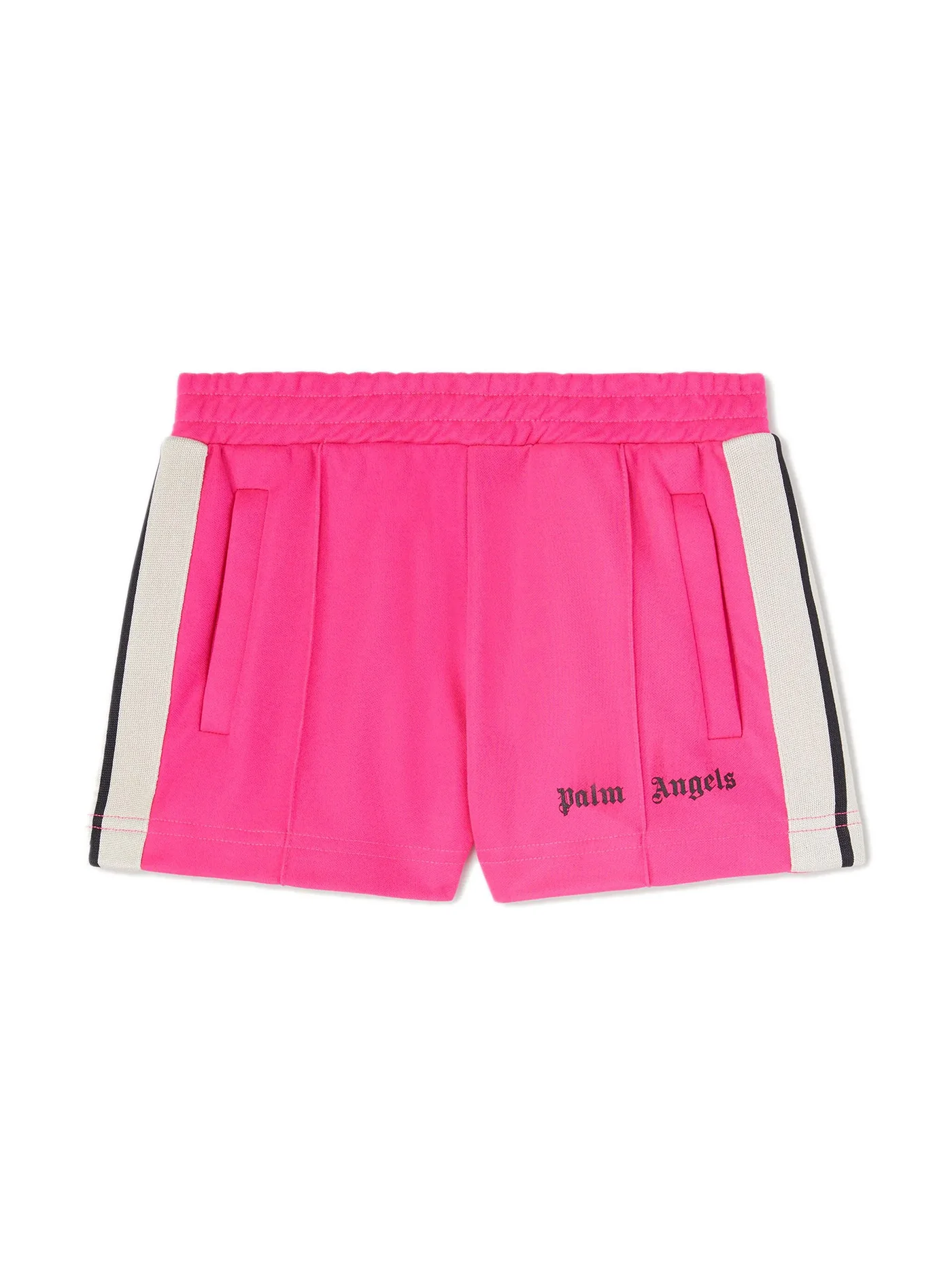 Shorts in fuxia polyester