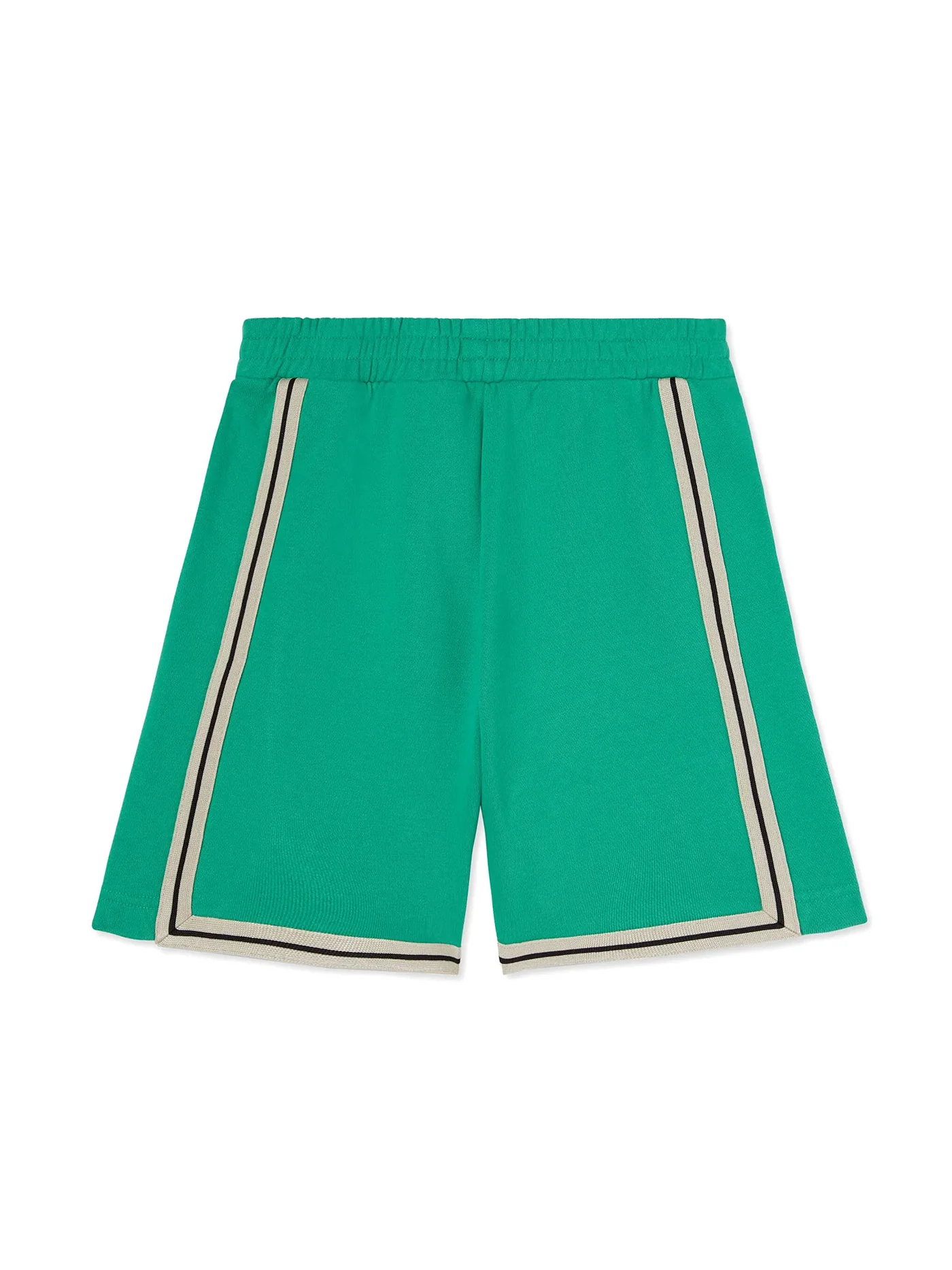 Shorts in green cotton - Image 2