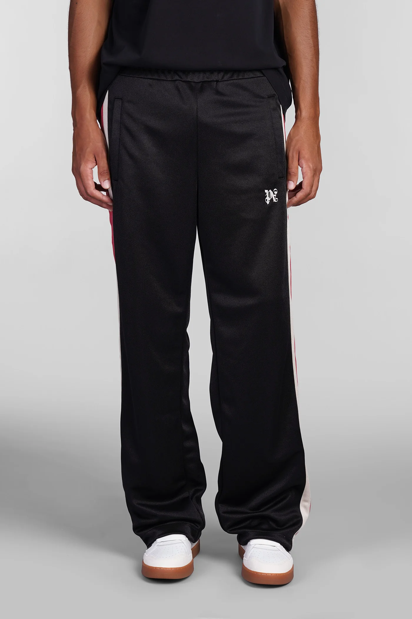 Pants in black polyester