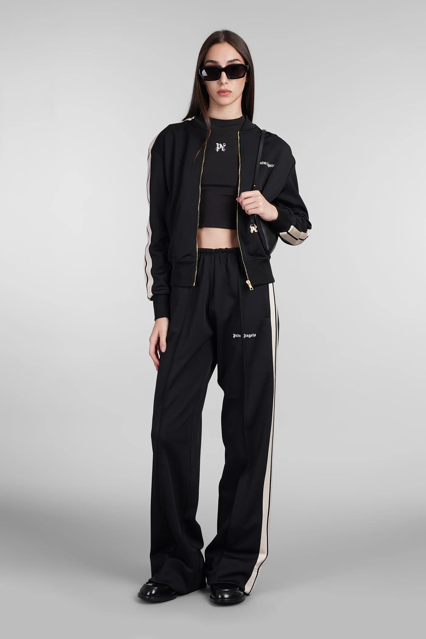 Pants in black polyester - Image 2