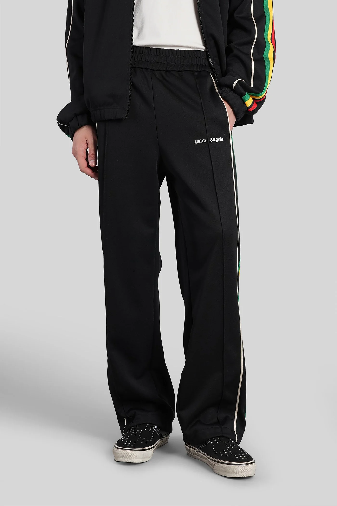 Pants in black polyester
