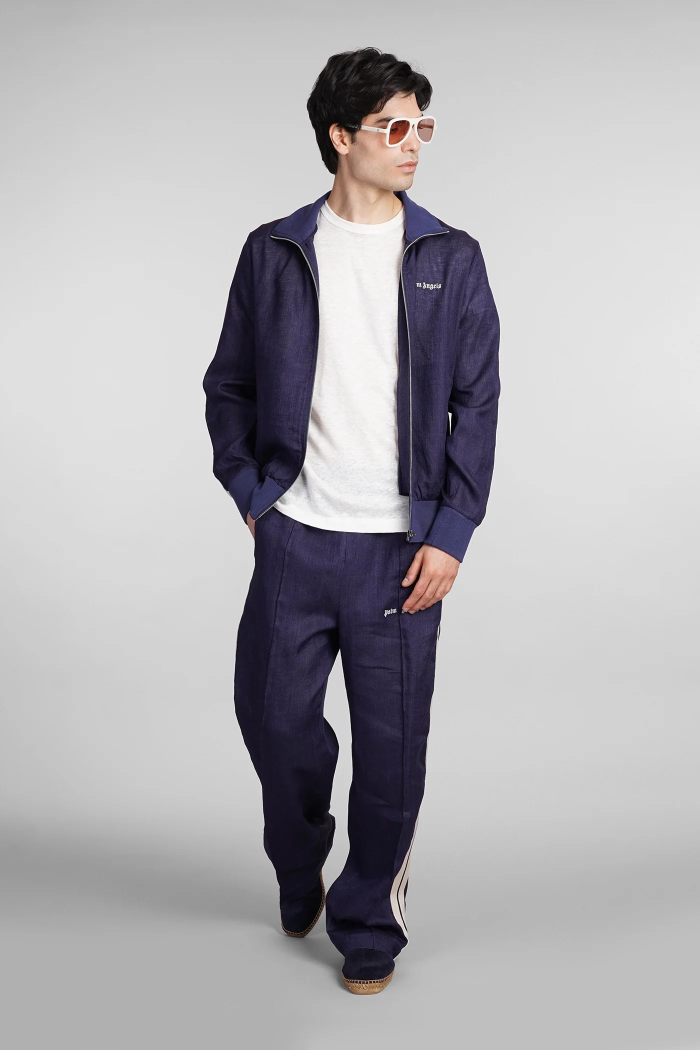 Pants in blue linen - Image 2