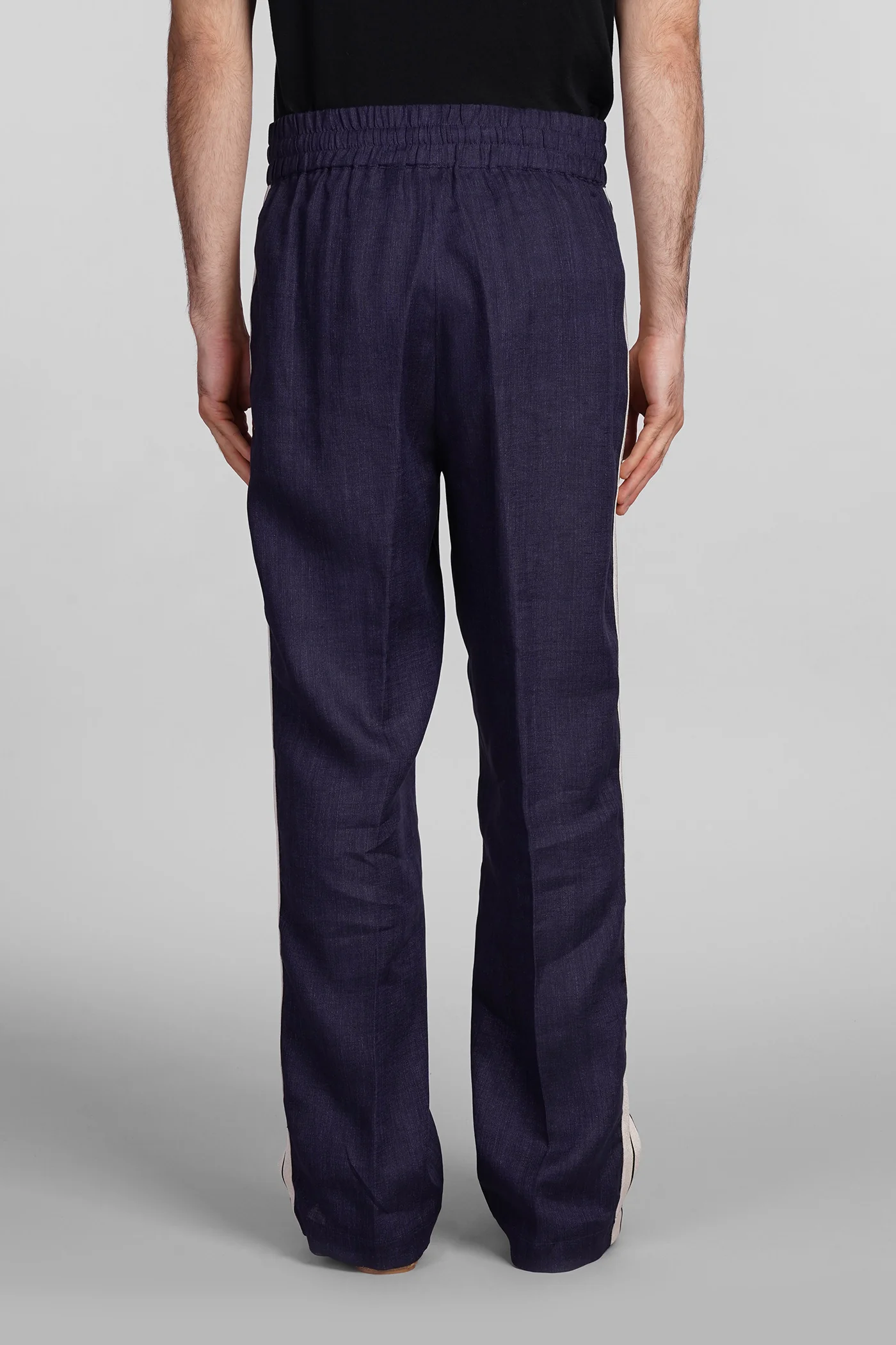 Pants in blue linen - Image 3