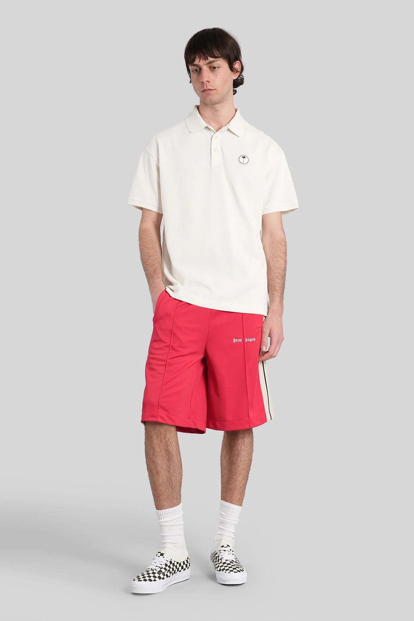 Polo in beige cotton - Image 2