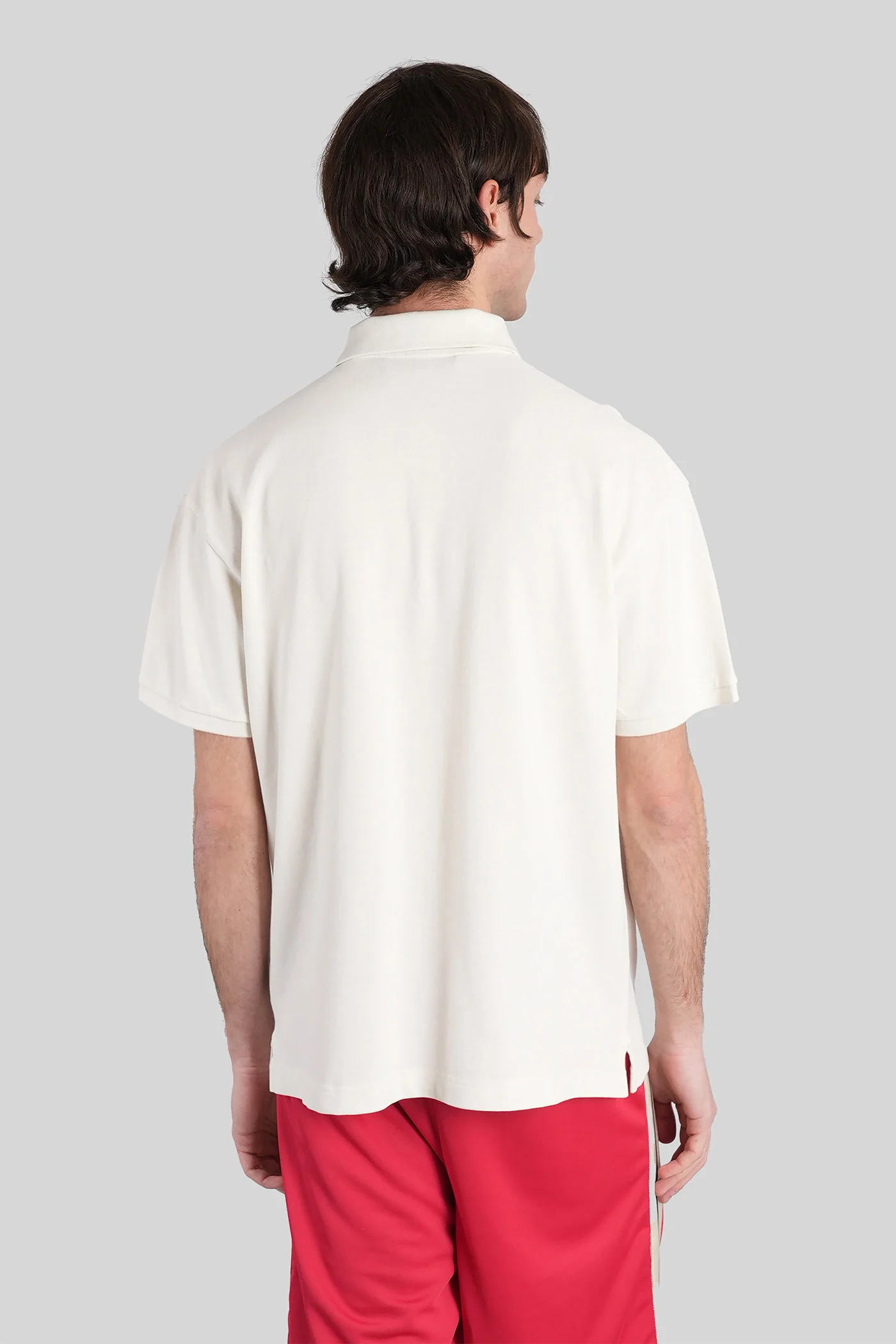 Polo in beige cotton - Image 3
