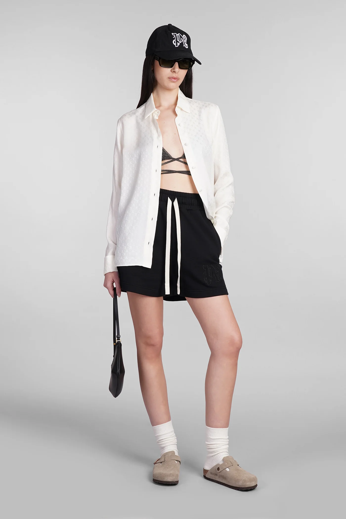 Shirt in beige silk - Image 2