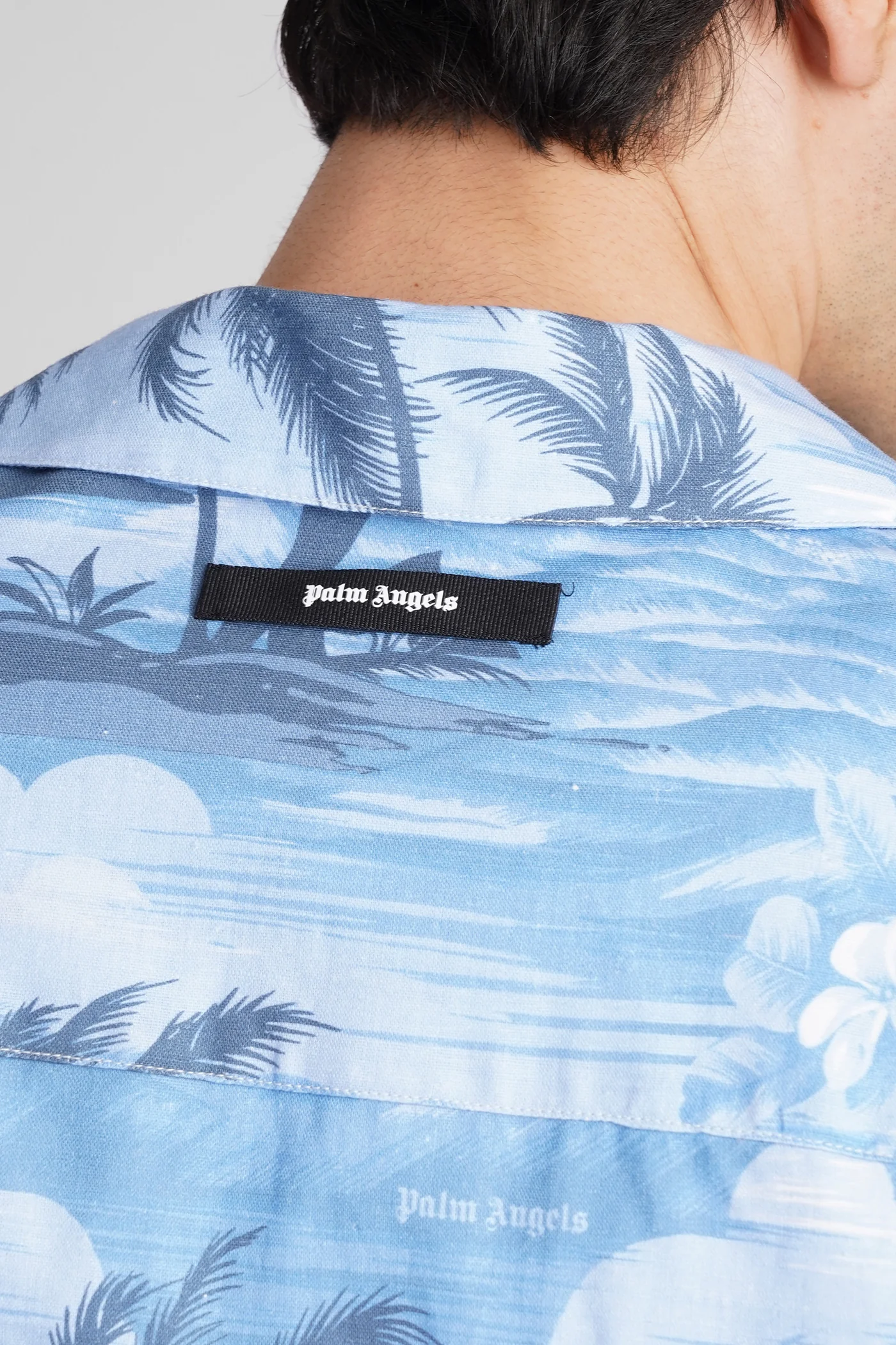 Shirt in blue linen - Image 5