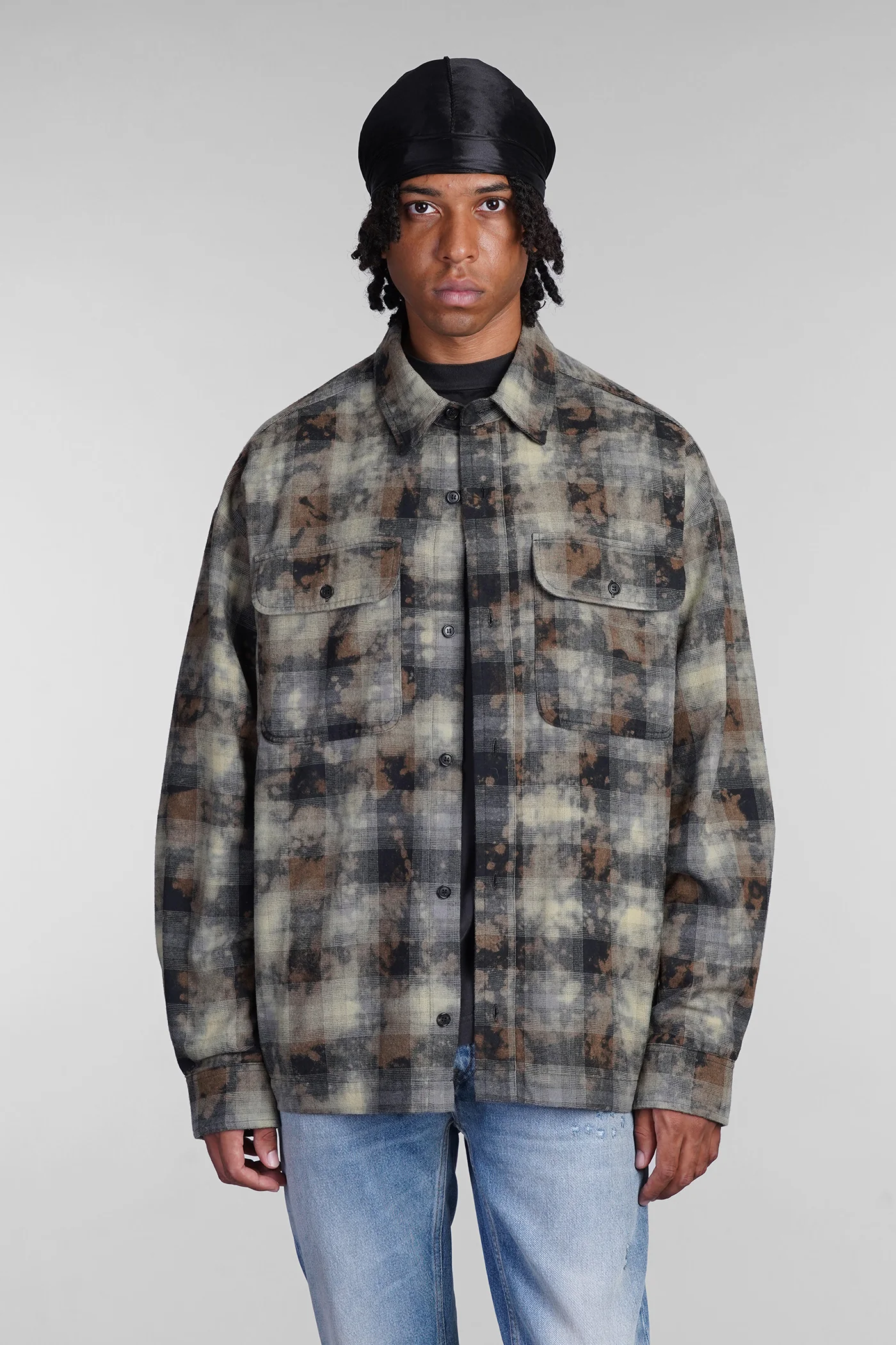 Shirt in green cotton
