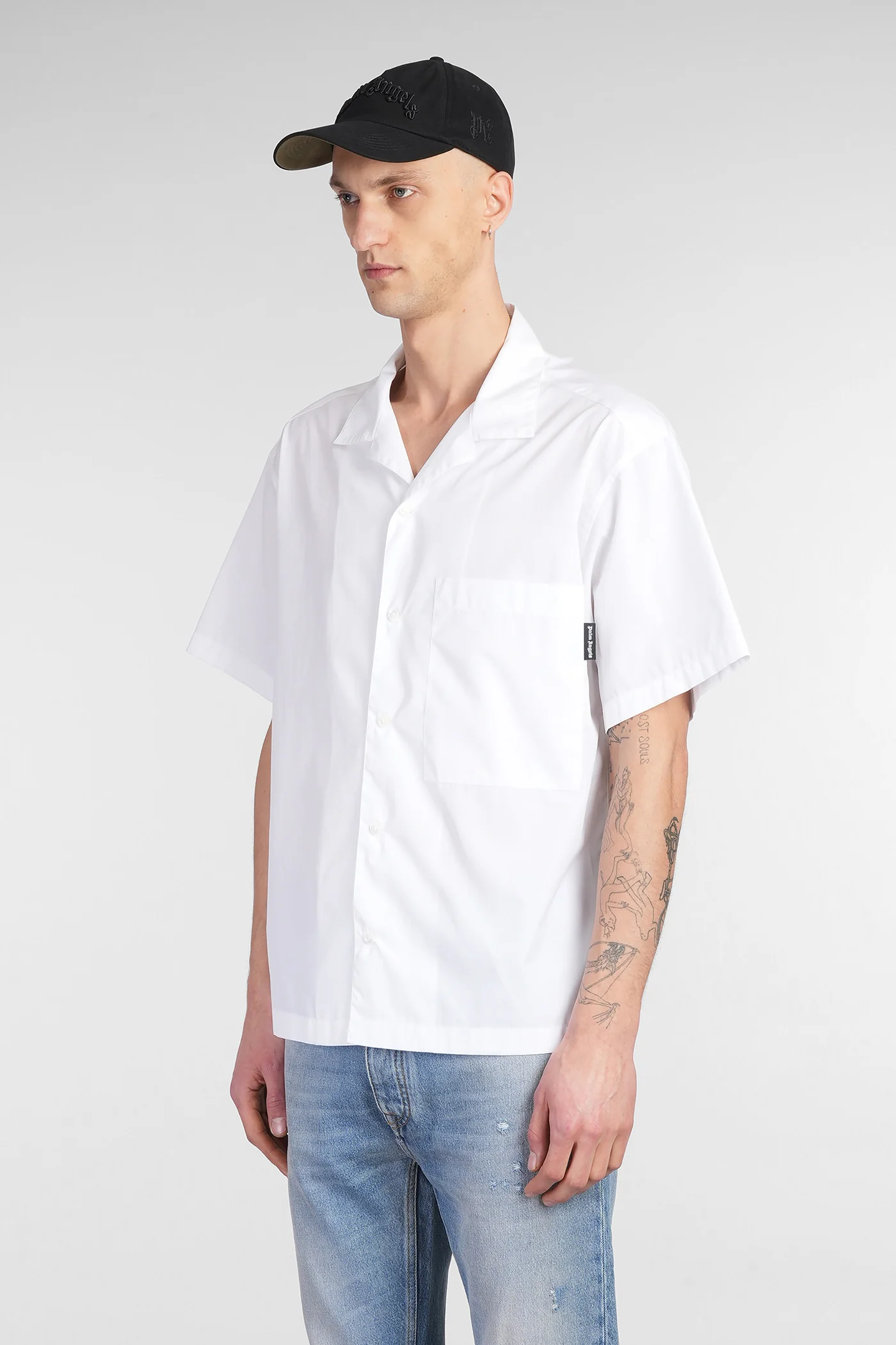 Shirt in white cotton - Image 4