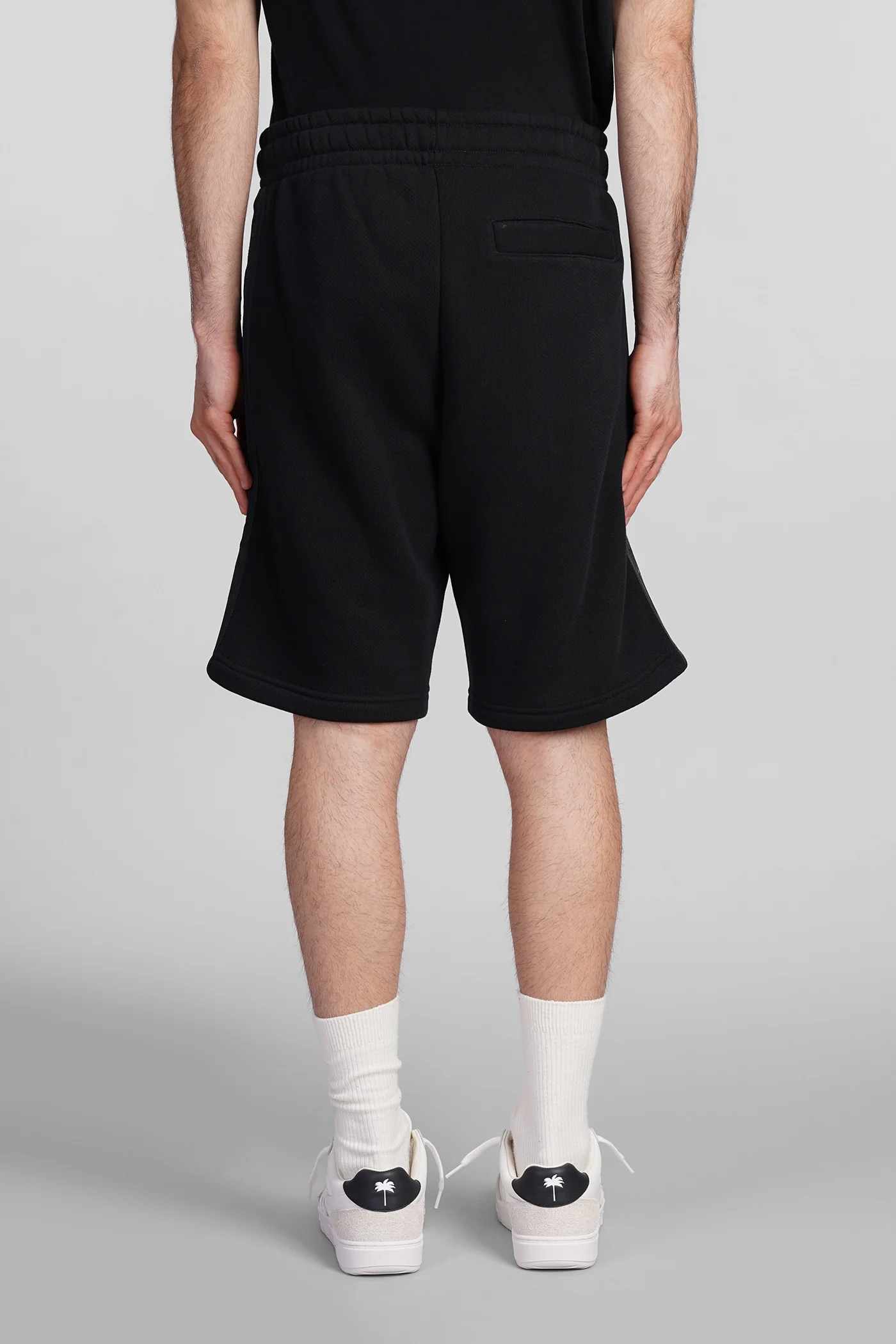 Shorts in black cotton - Image 3