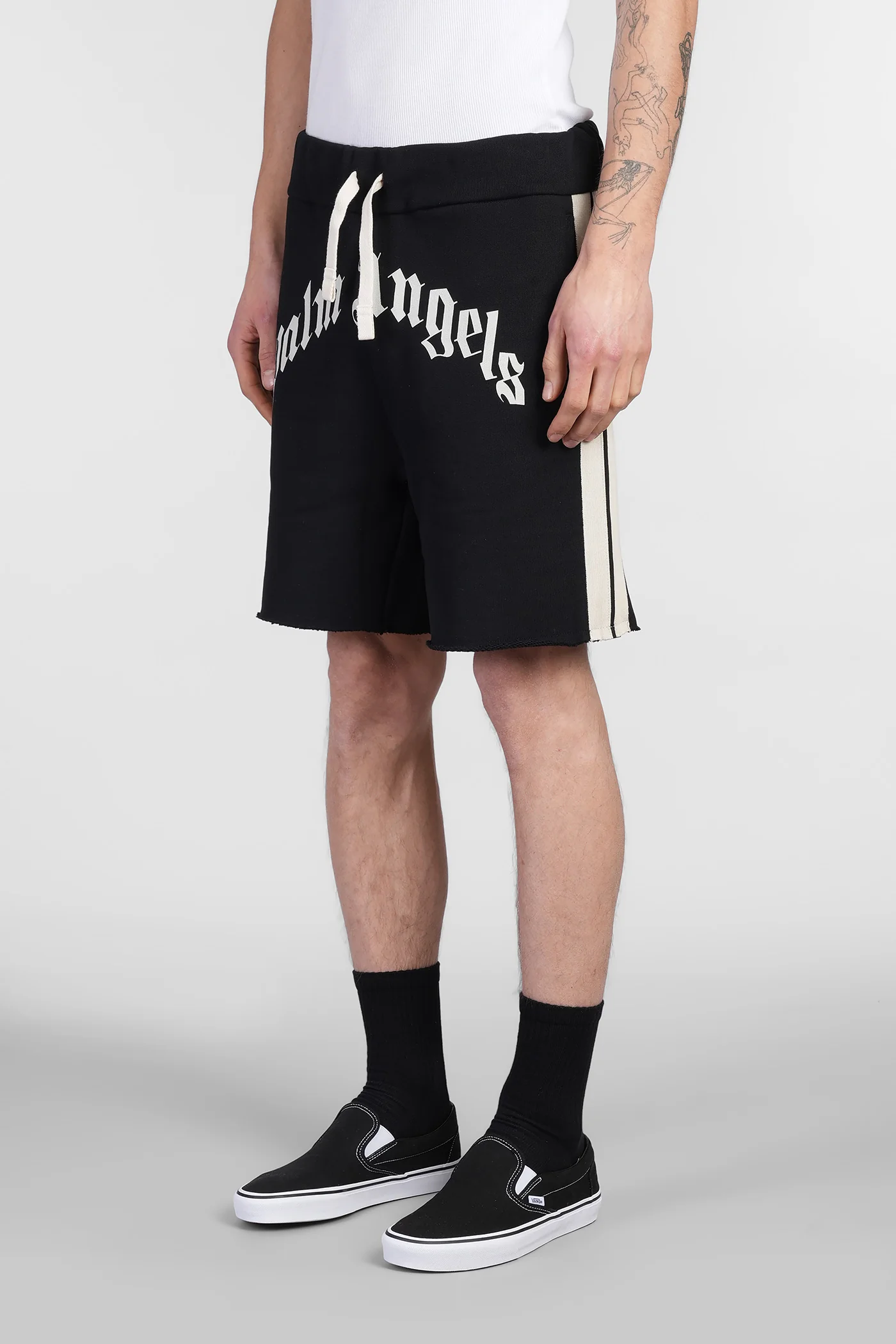 Shorts in black cotton - Image 4