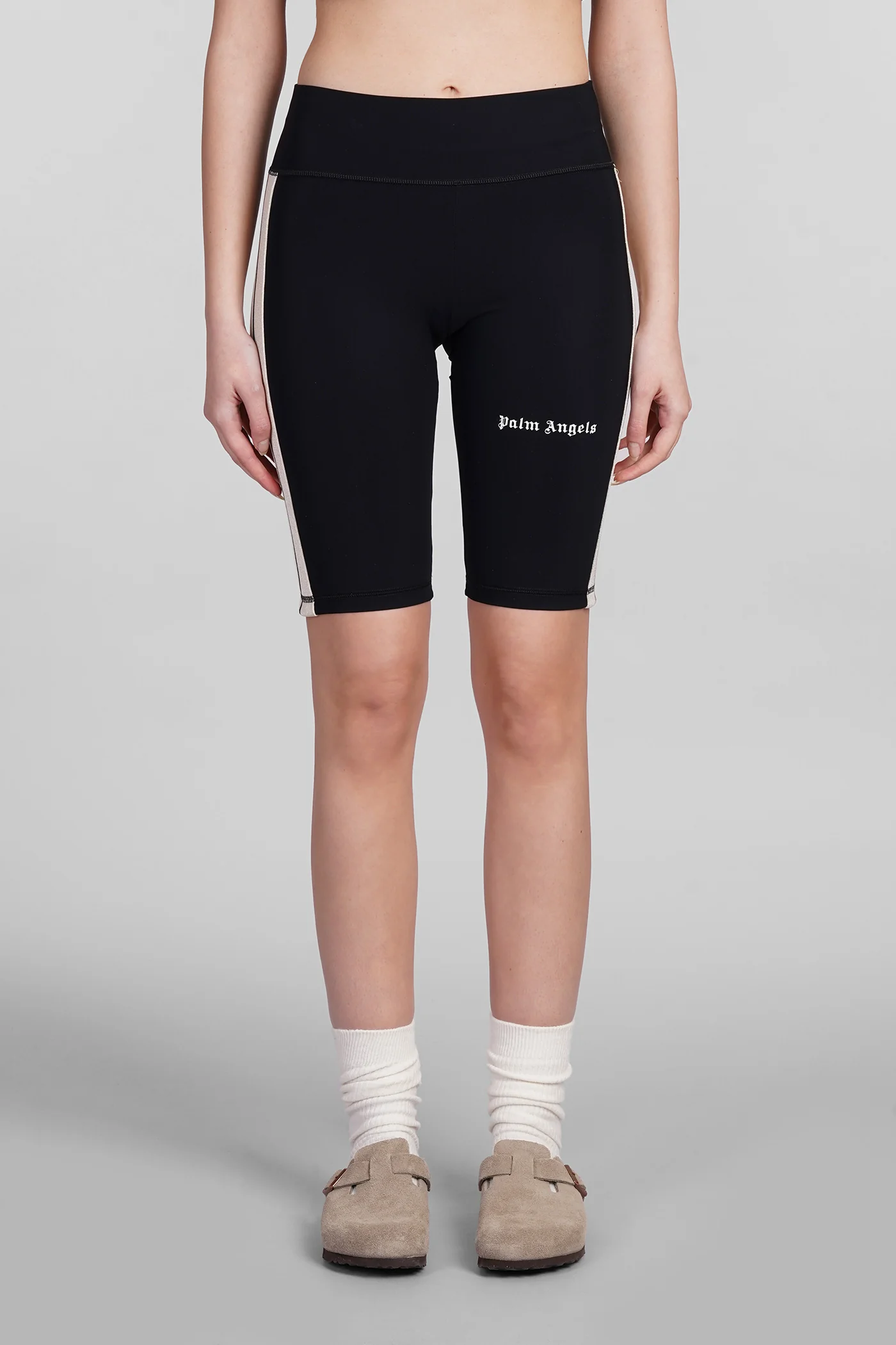 Shorts in black polyamide