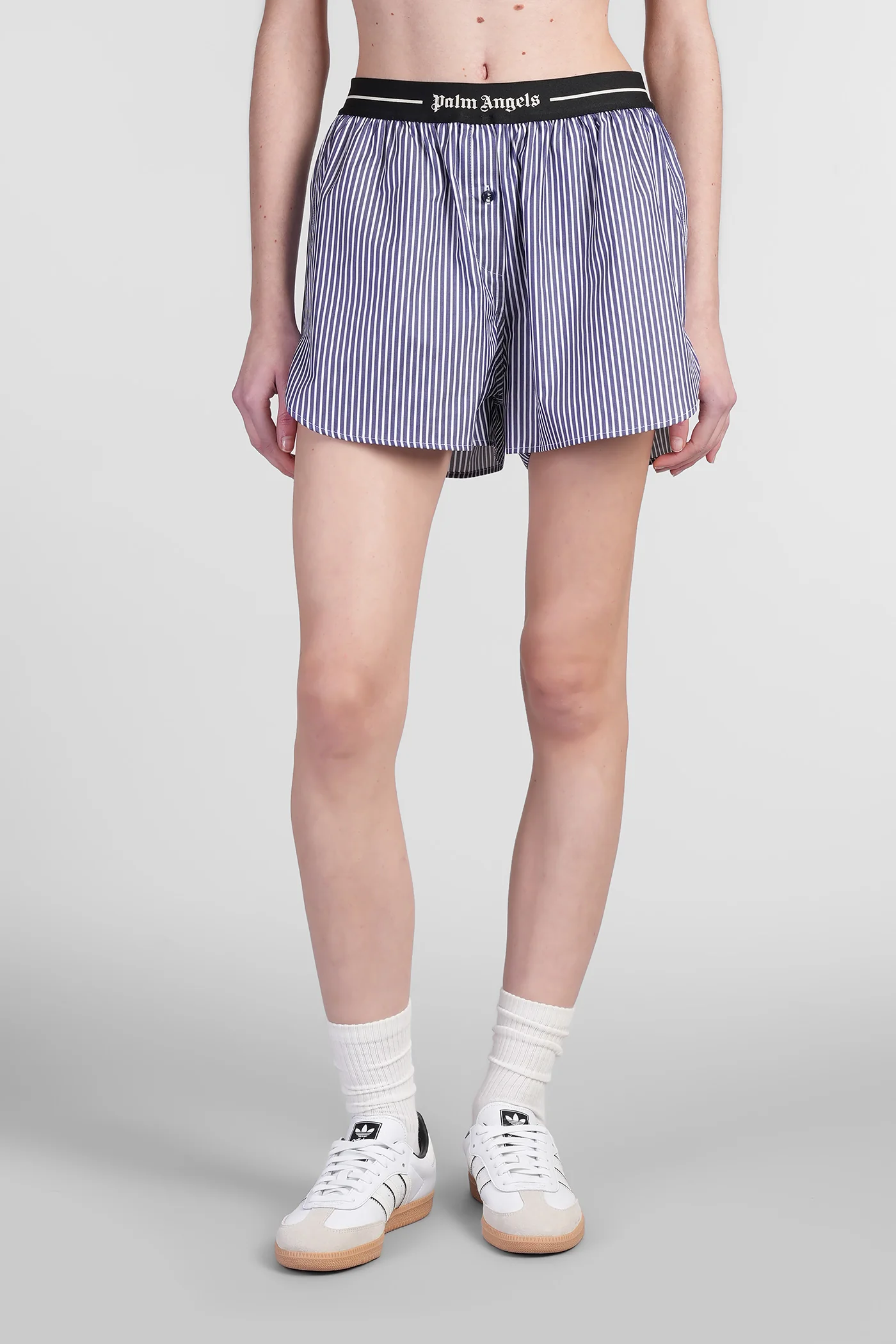 Shorts in blue cotton