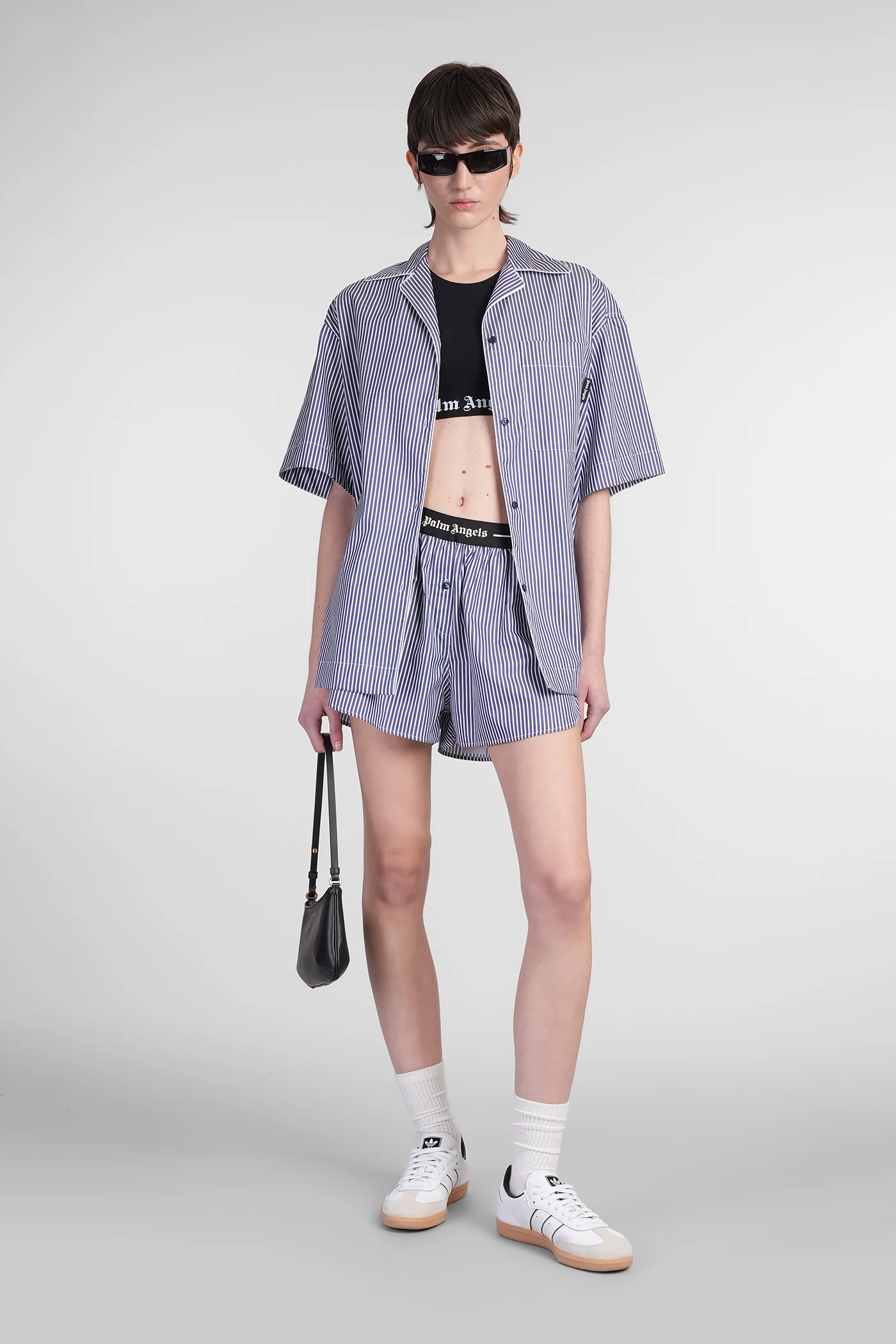 Shorts in blue cotton - Image 2
