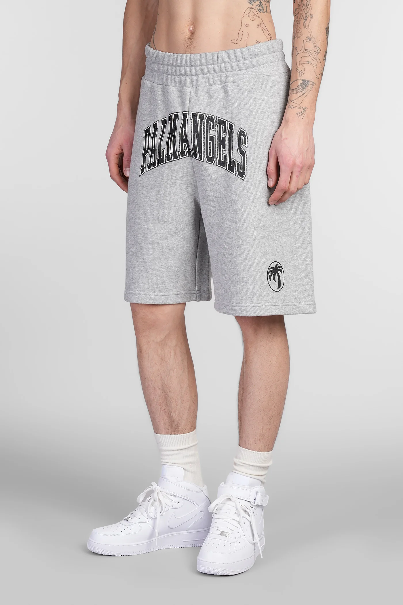 Shorts in grey cotton - Image 4