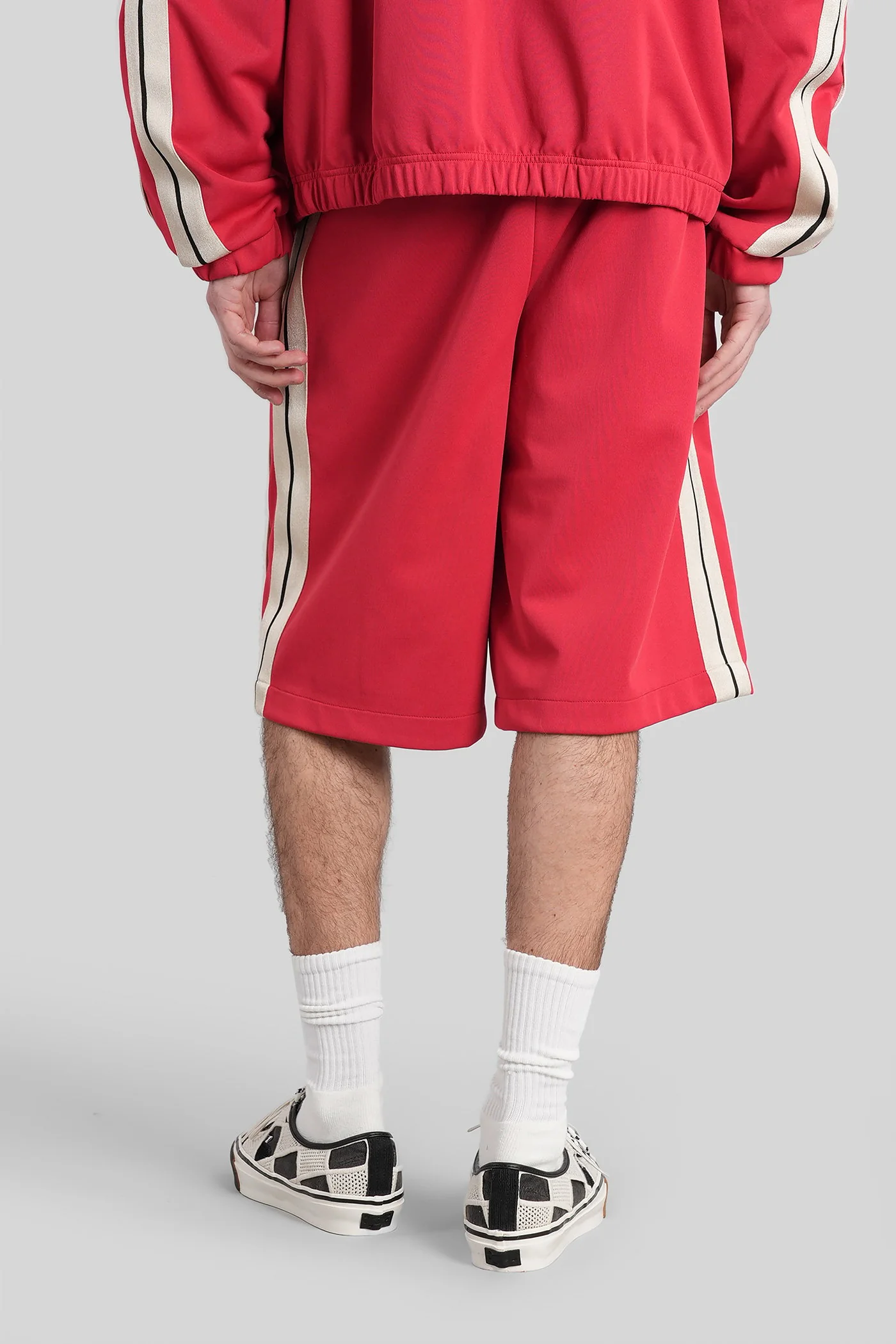 Shorts in red polyester - Image 3