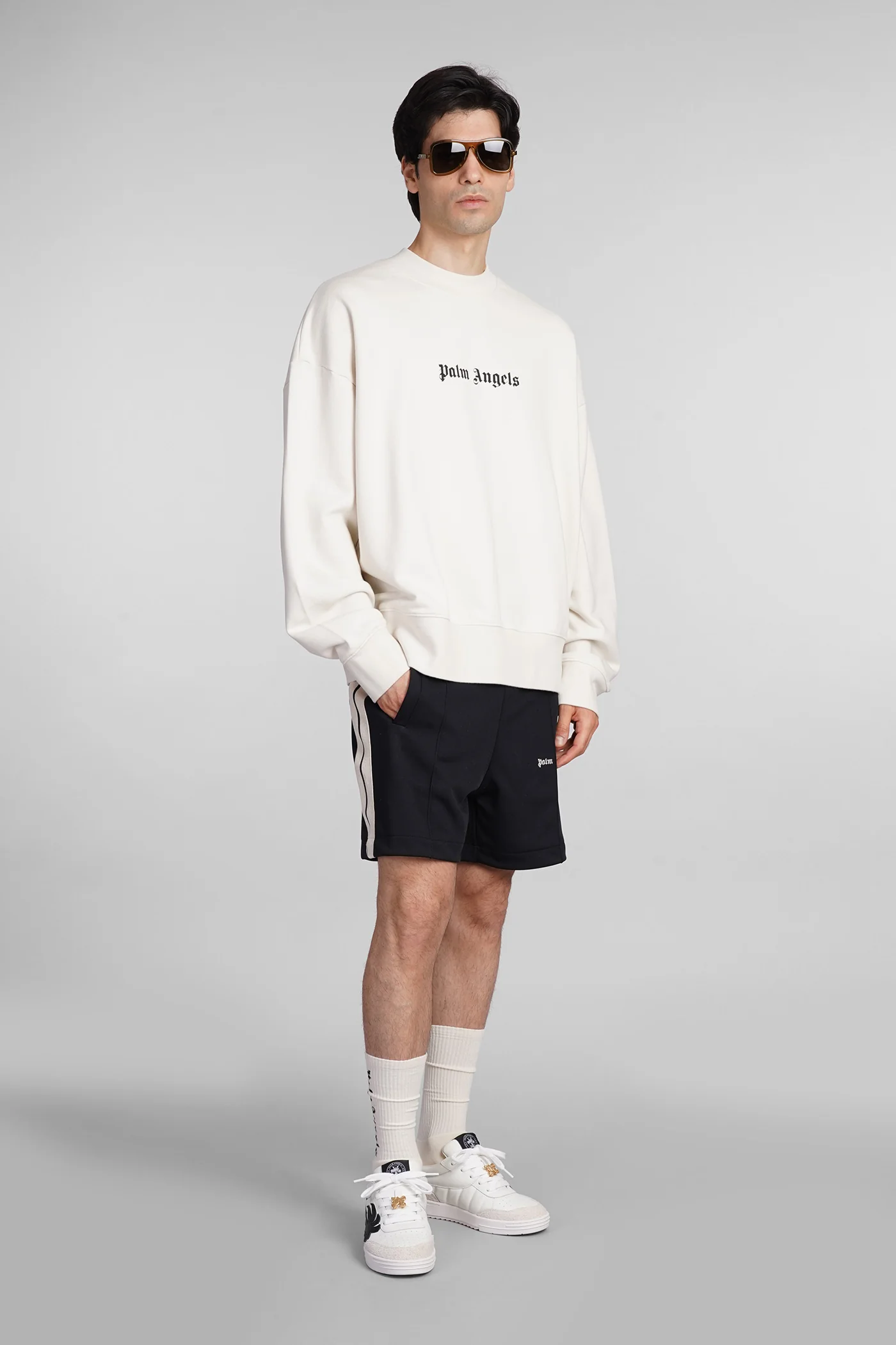 Sweatshirt in beige cotton - Image 2