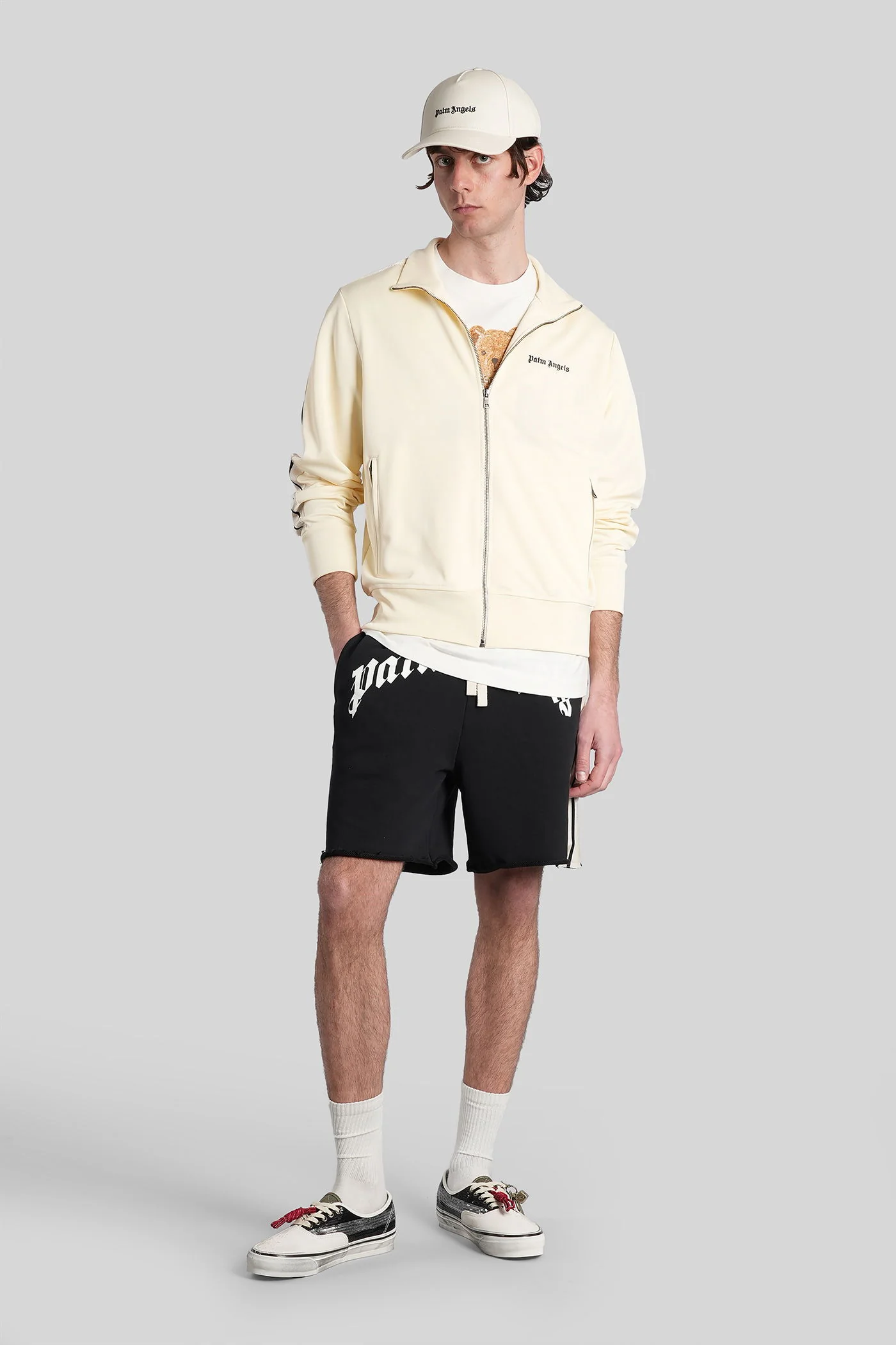 Sweatshirt in beige polyester - Image 2