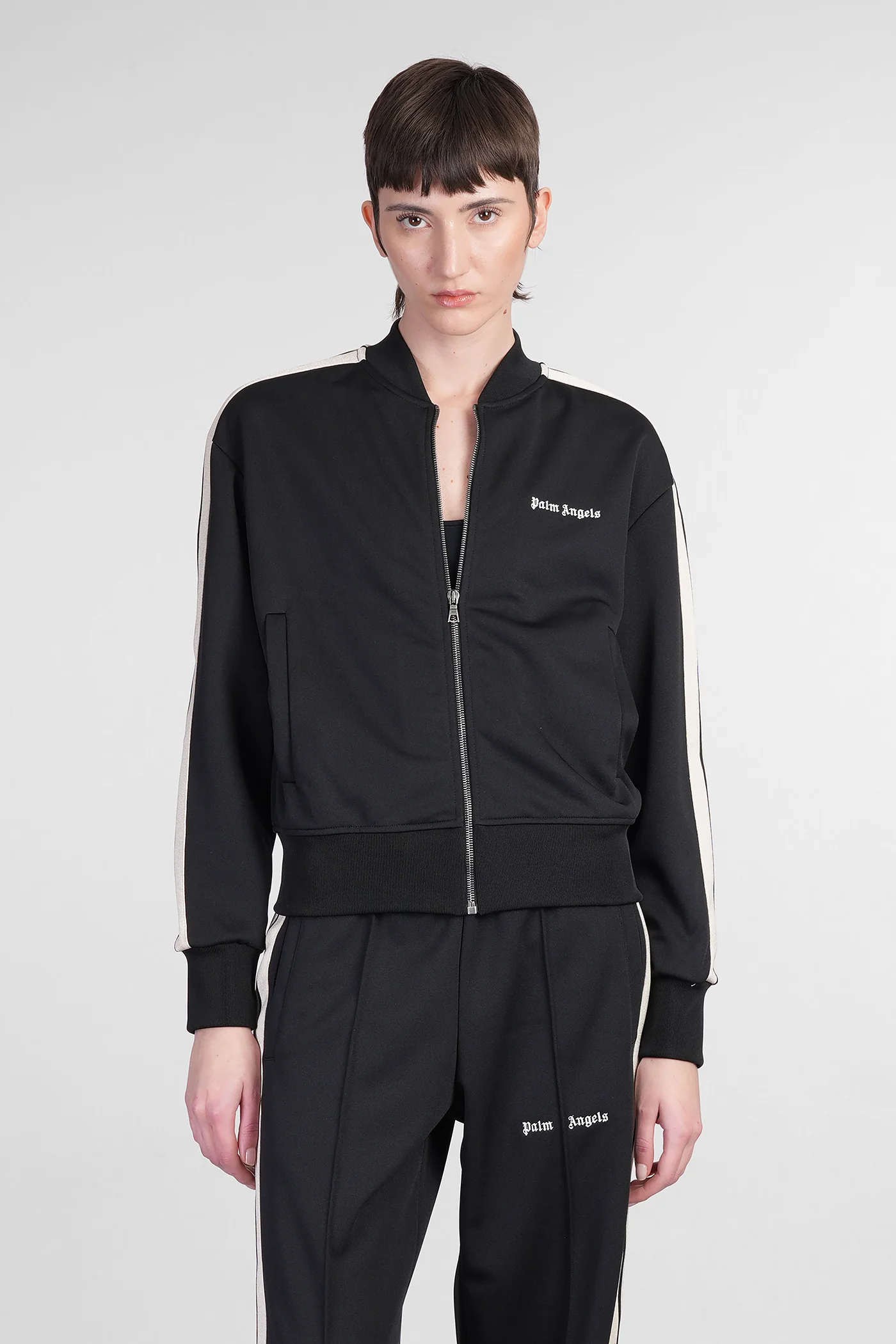 Sweatshirt in black polyester
