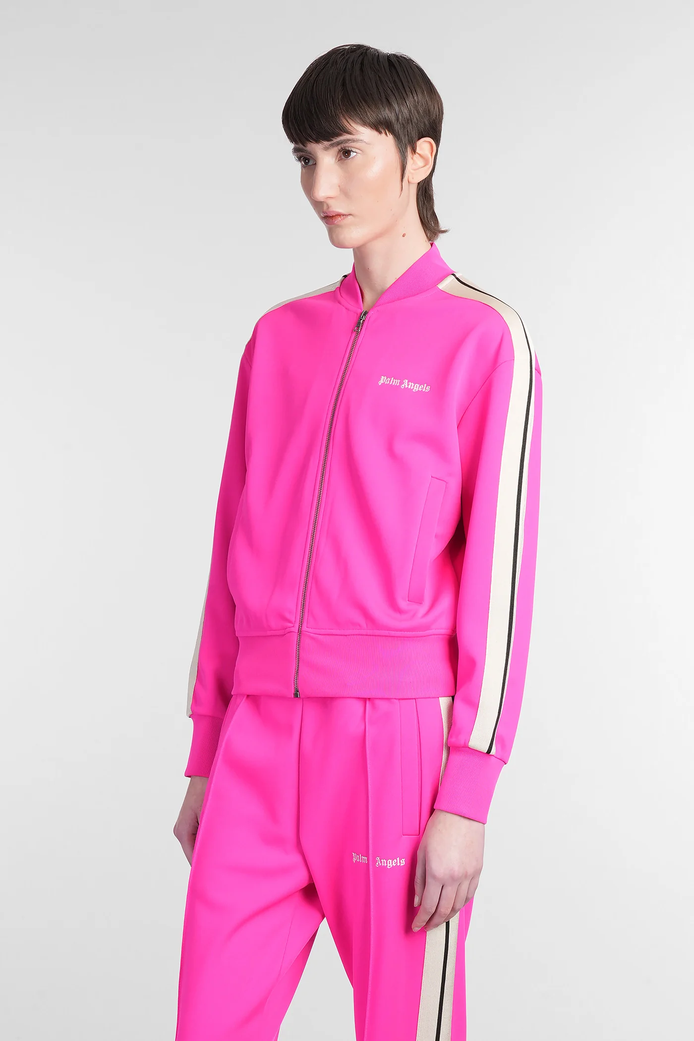 Sweatshirt in fuxia polyester - Image 3