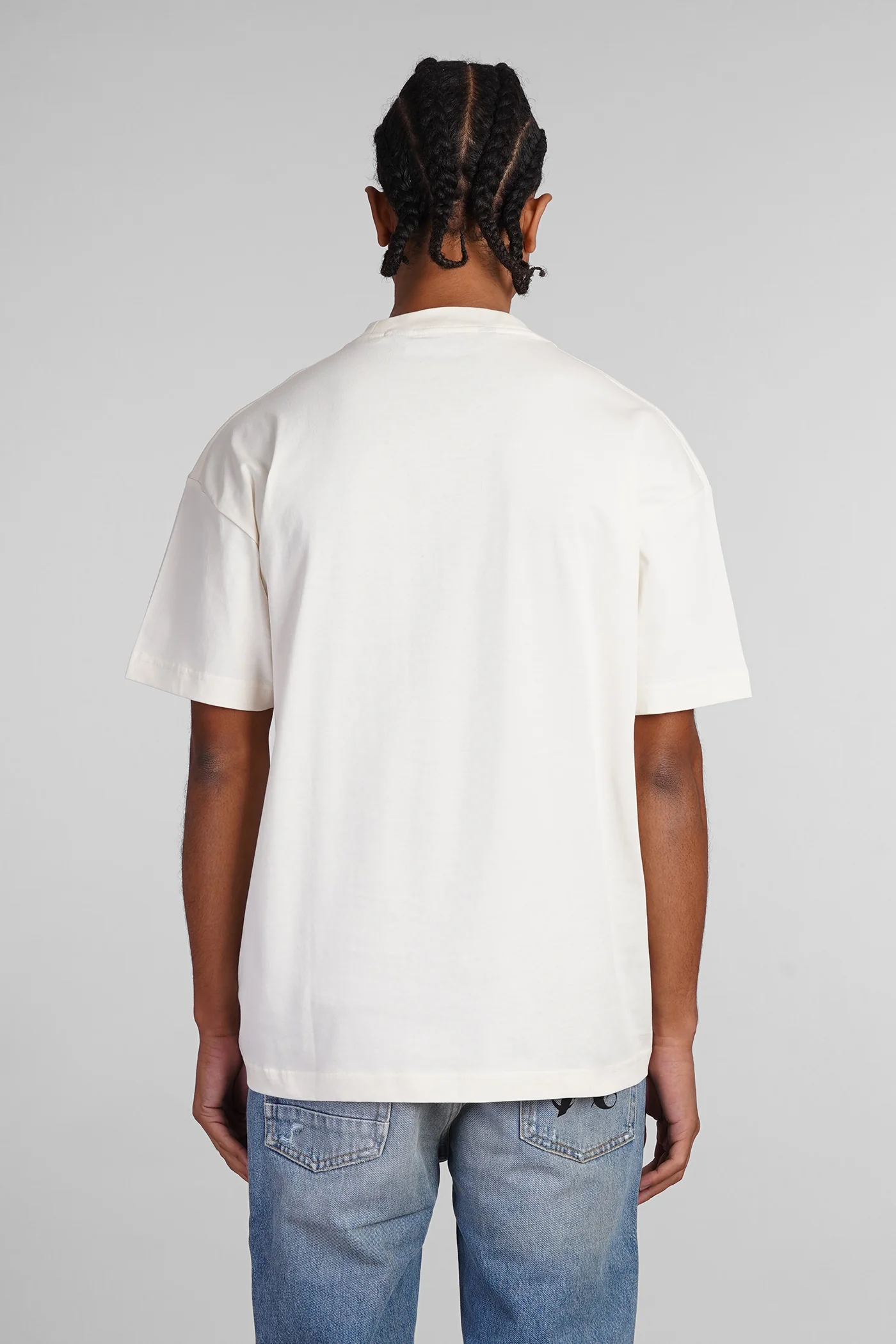 T-Shirt in beige cotton - Image 3