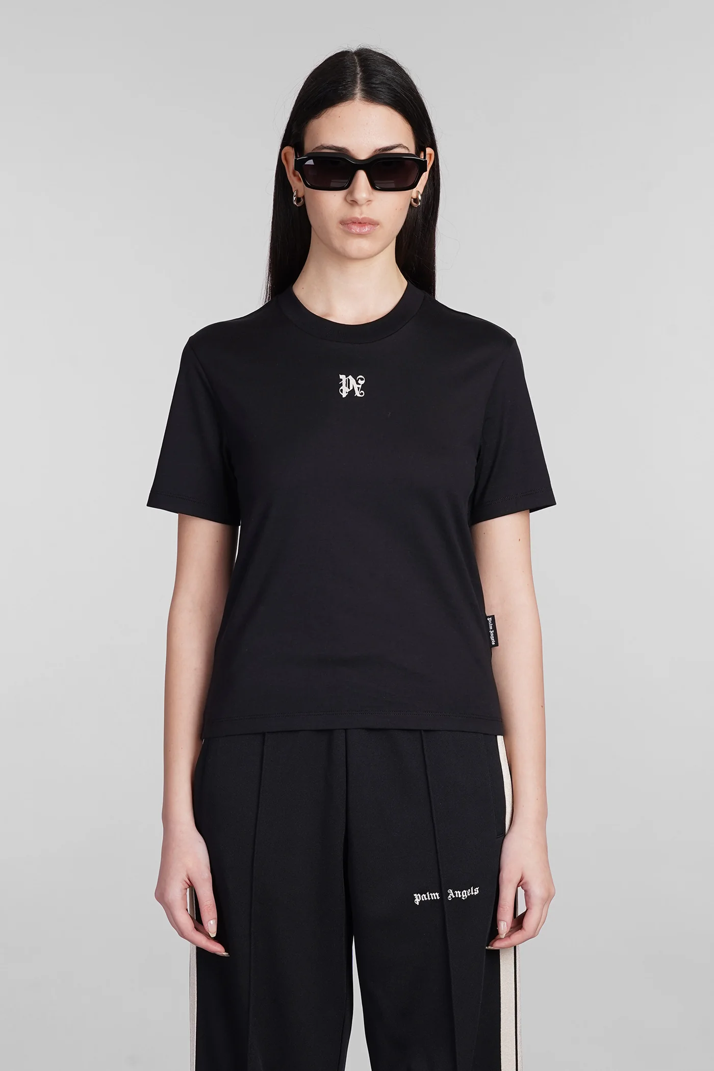 T-Shirt in black cotton